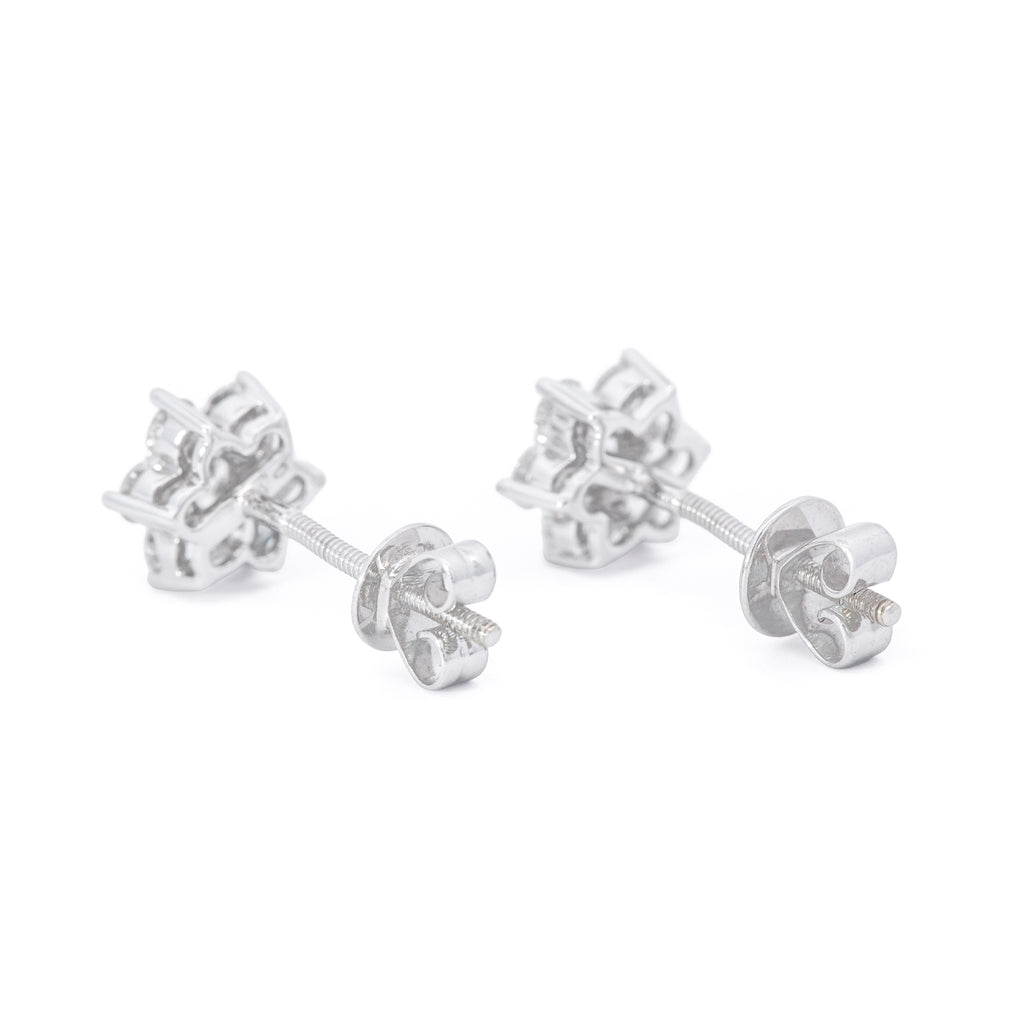 ARETES FLOR DIAMANTES