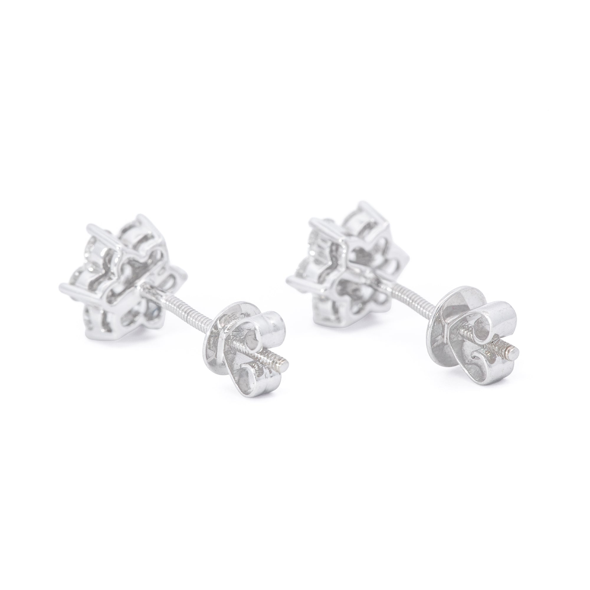 ARETES FLOR DIAMANTES