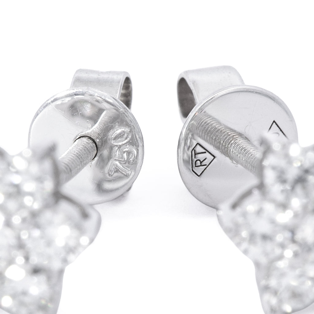 ARETES FLOR DIAMANTES