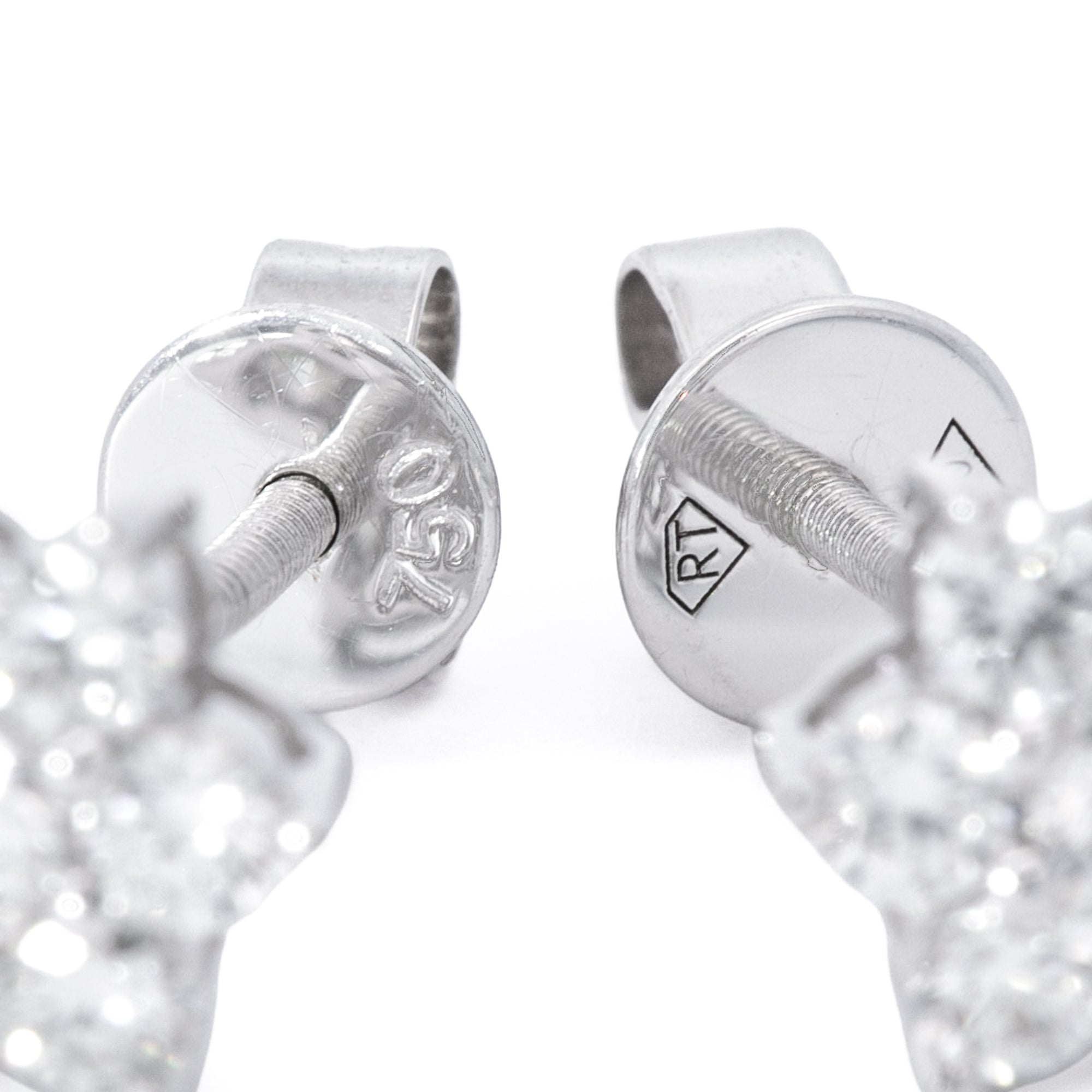 ARETES FLOR DIAMANTES