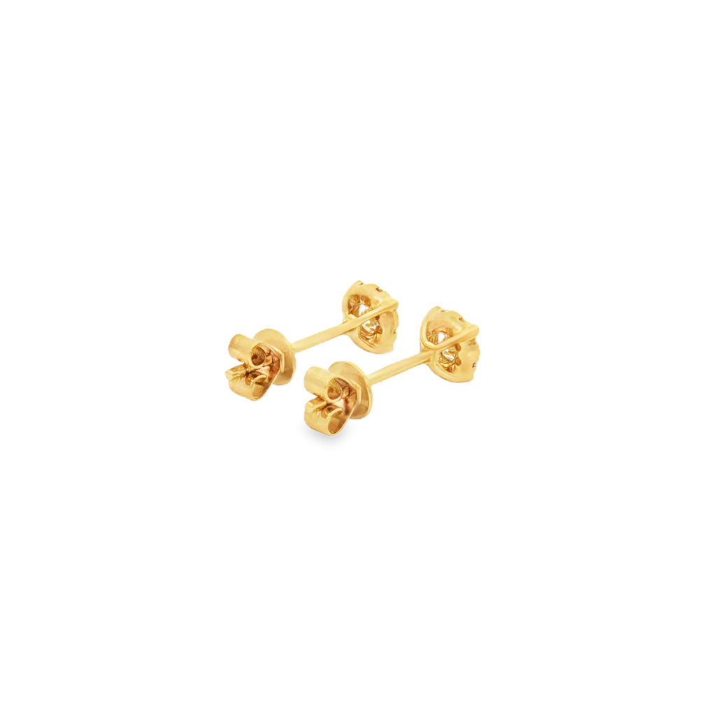 ARETES FLOR CON DIAMANTES