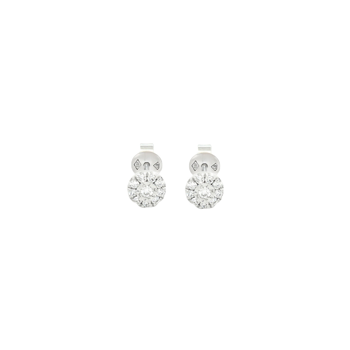 ARETES FLOR DE DIAMANTES
