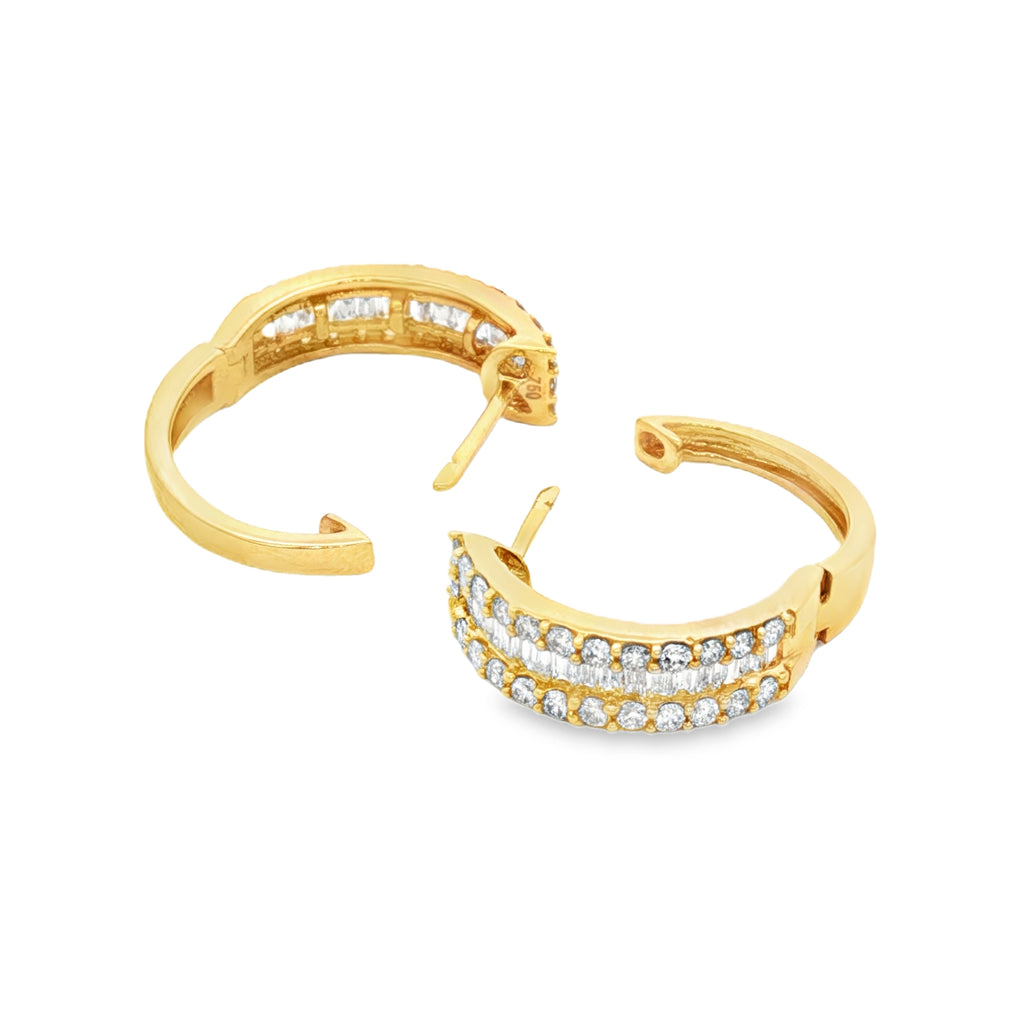 CANDONGAS TRES FILAS CON DIAMANTES