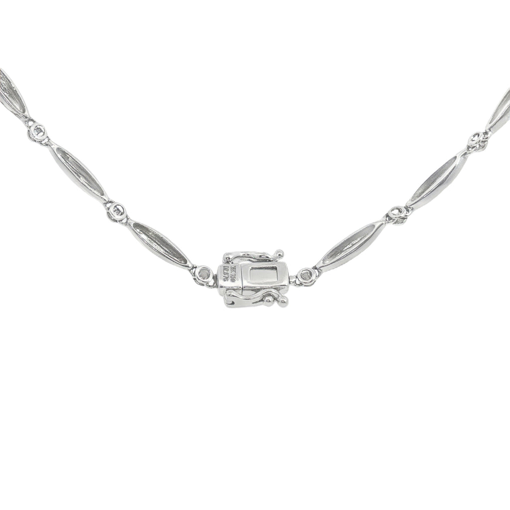 GARGANTILLA GOTA DE ESMERALDA Y DIAMANTES
