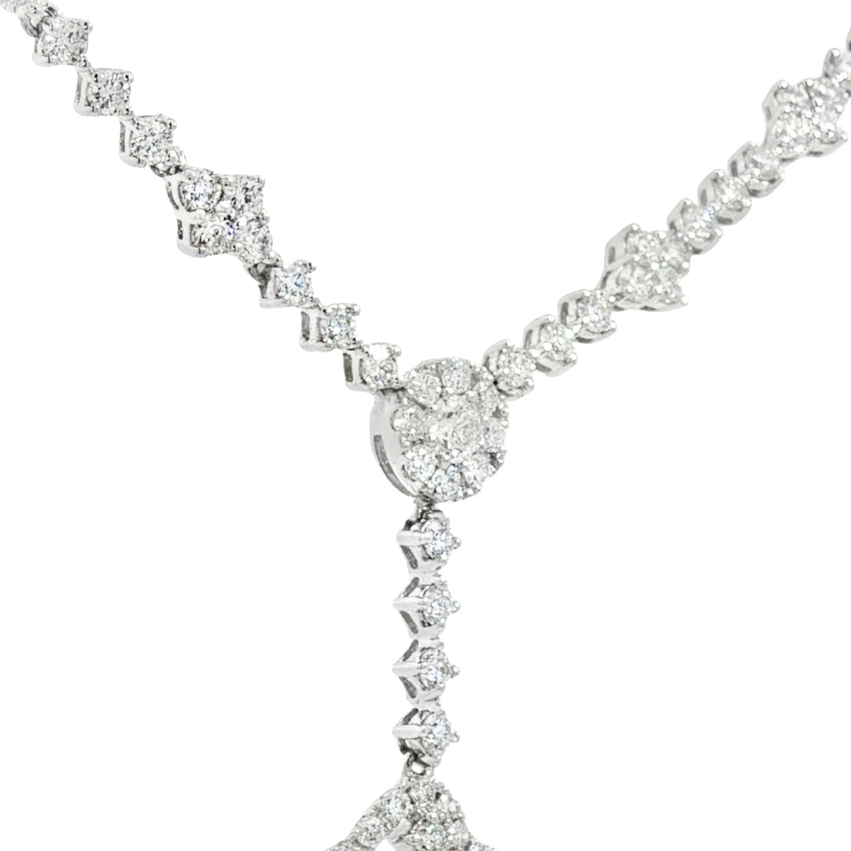 GARGANTILLA GOTA DE ESMERALDA Y DIAMANTES