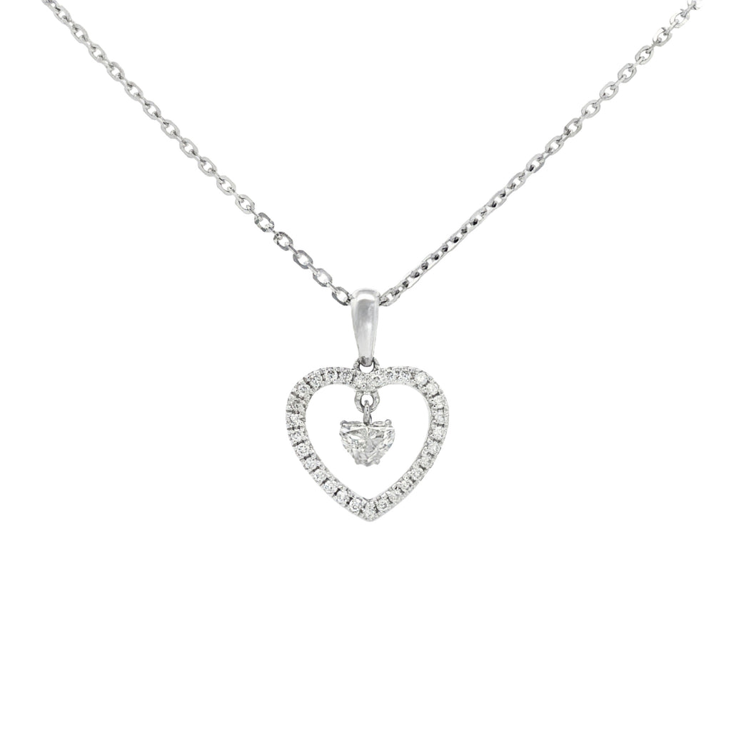 GARGANTILLA CORAZÓN CON DIAMANTES