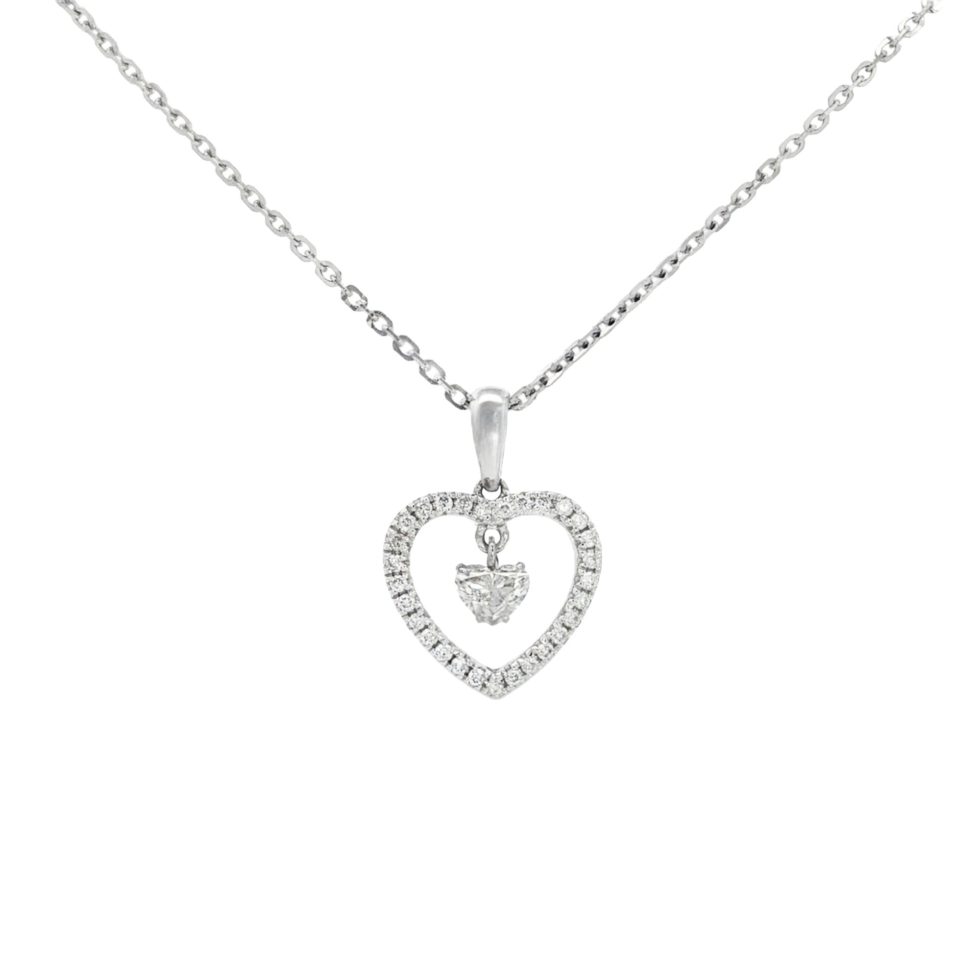 GARGANTILLA CORAZÓN CON DIAMANTES