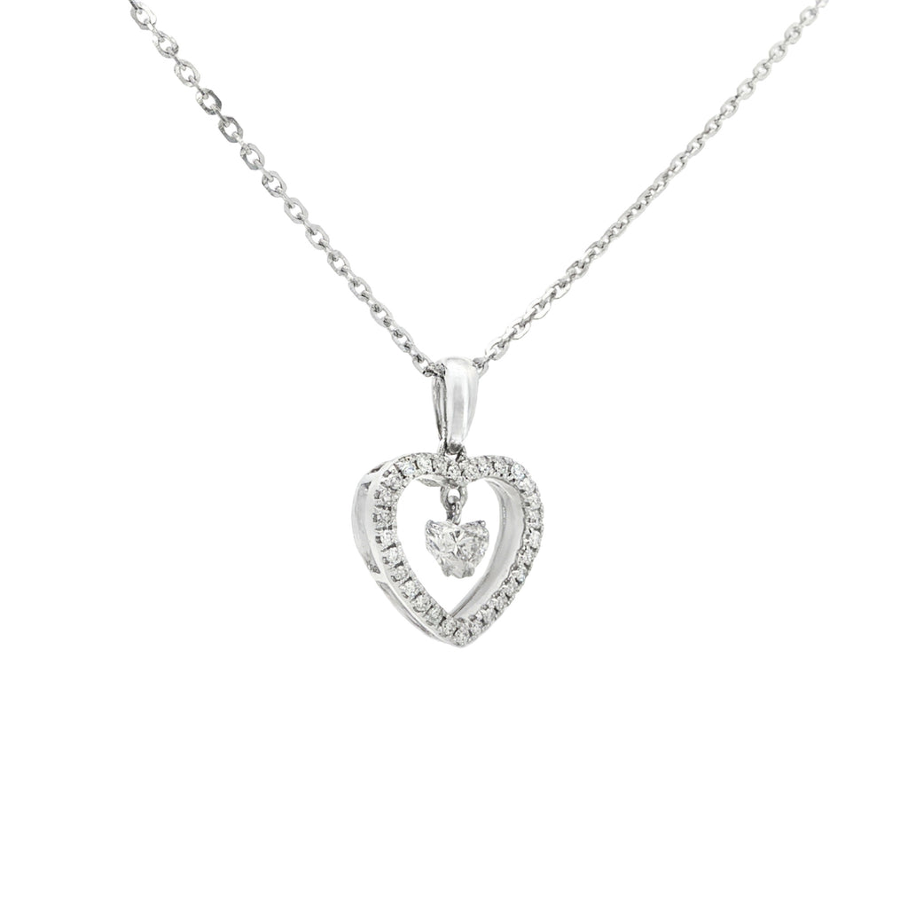 GARGANTILLA CORAZÓN CON DIAMANTES