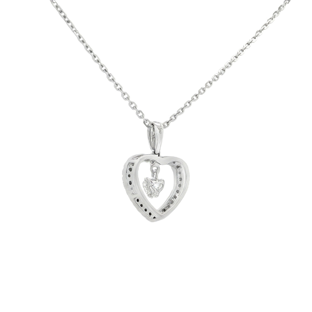 GARGANTILLA CORAZÓN CON DIAMANTES