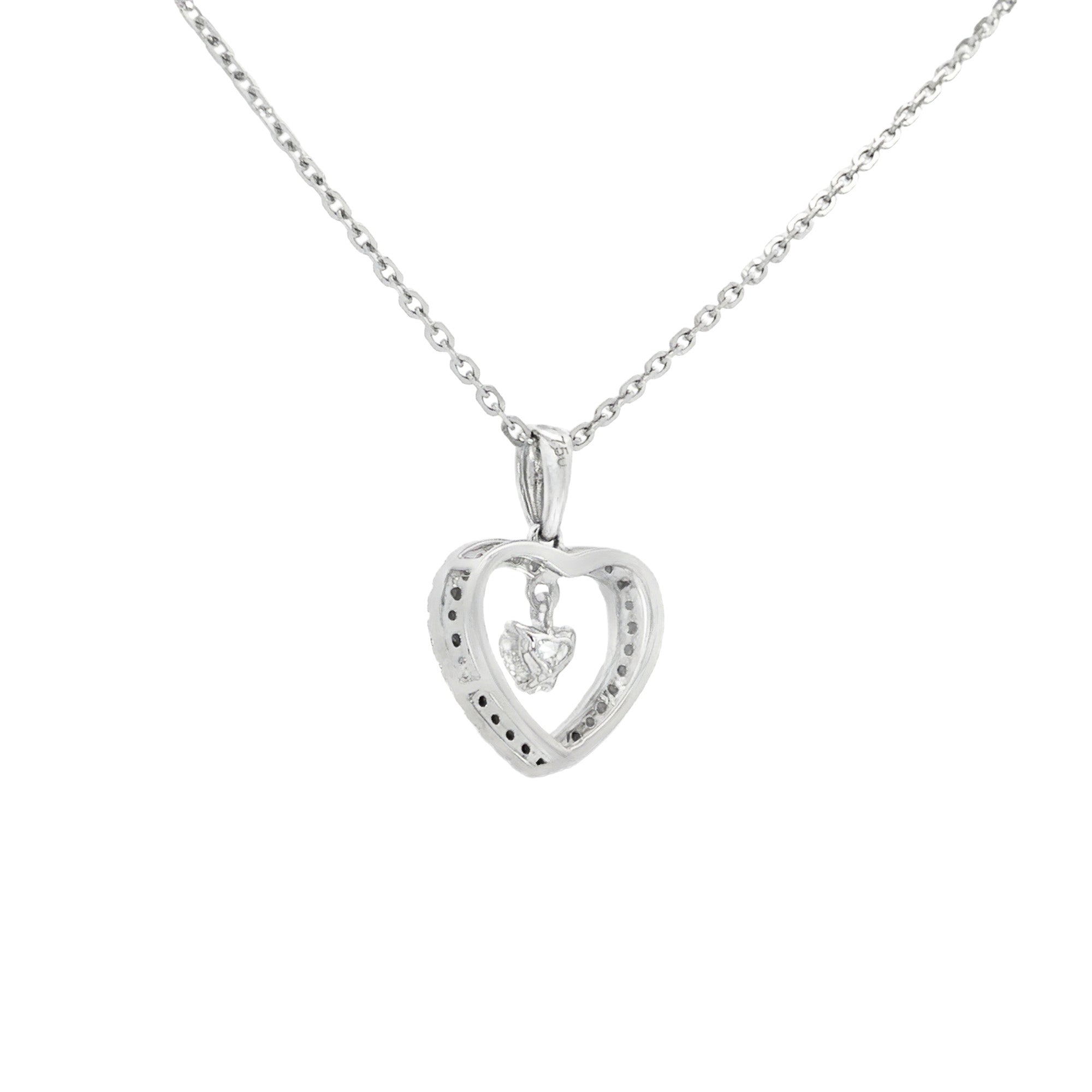 GARGANTILLA CORAZÓN CON DIAMANTES