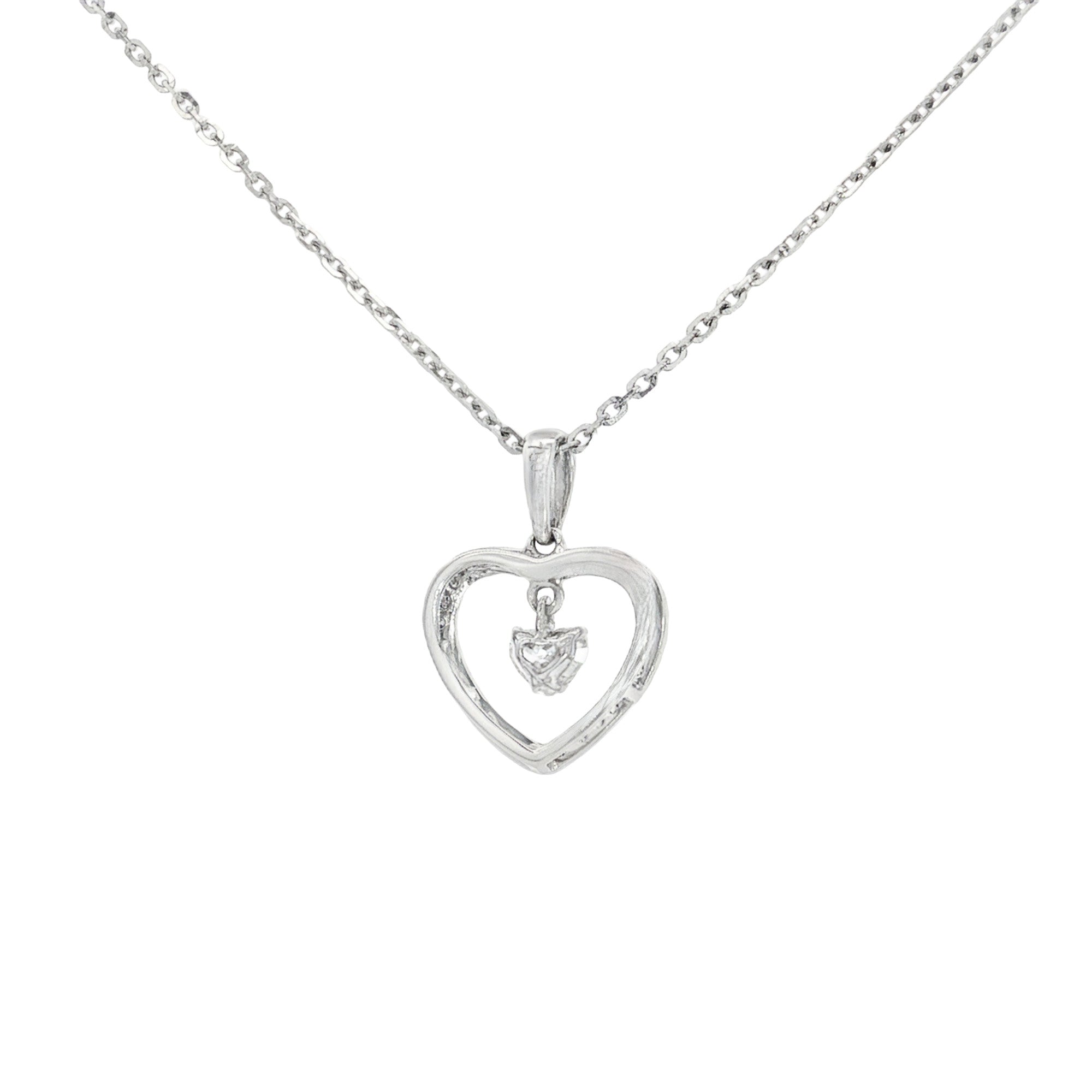 GARGANTILLA CORAZÓN CON DIAMANTES