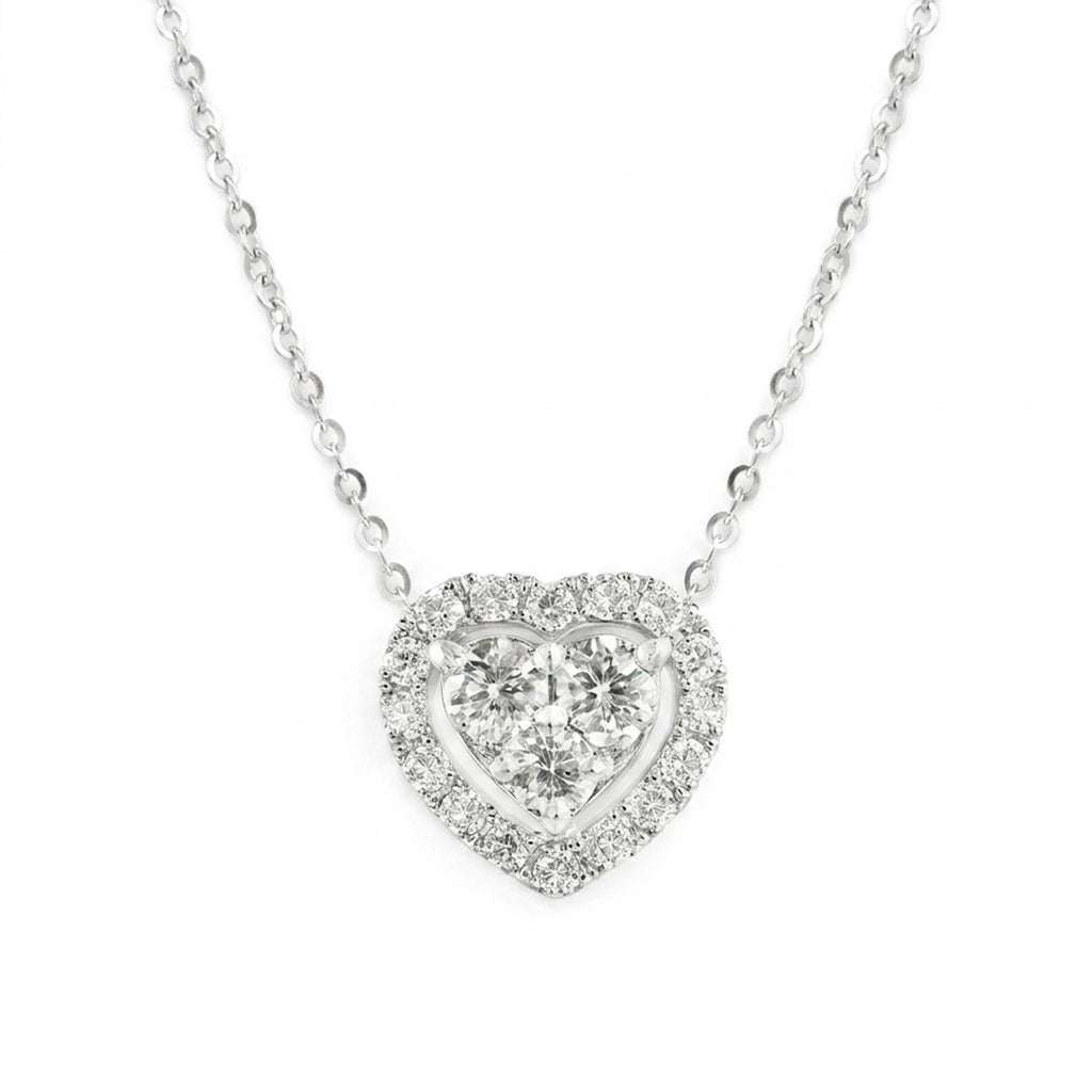 GARGANTILLA CORAZÓN CON DIAMANTES
