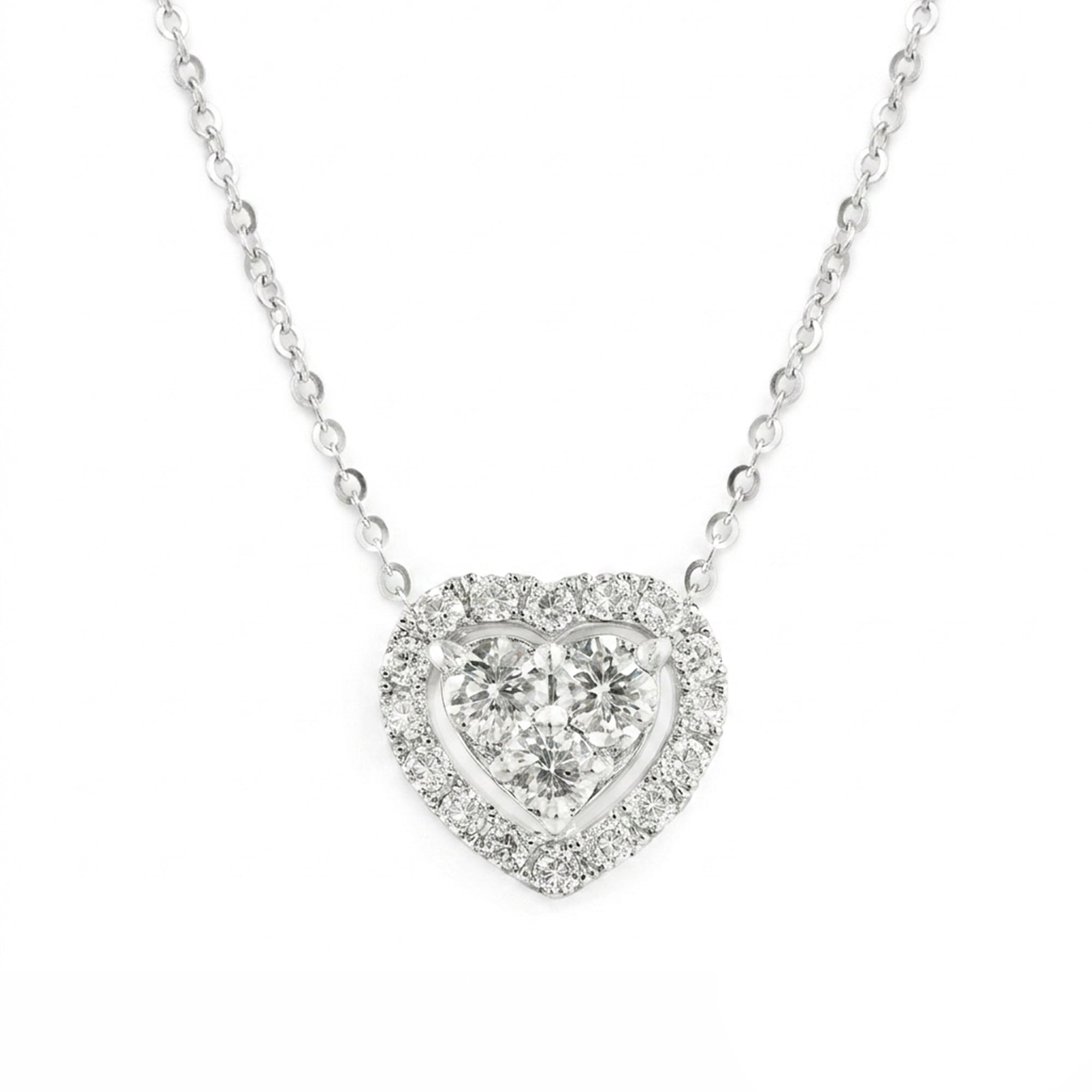 GARGANTILLA CORAZÓN CON DIAMANTES
