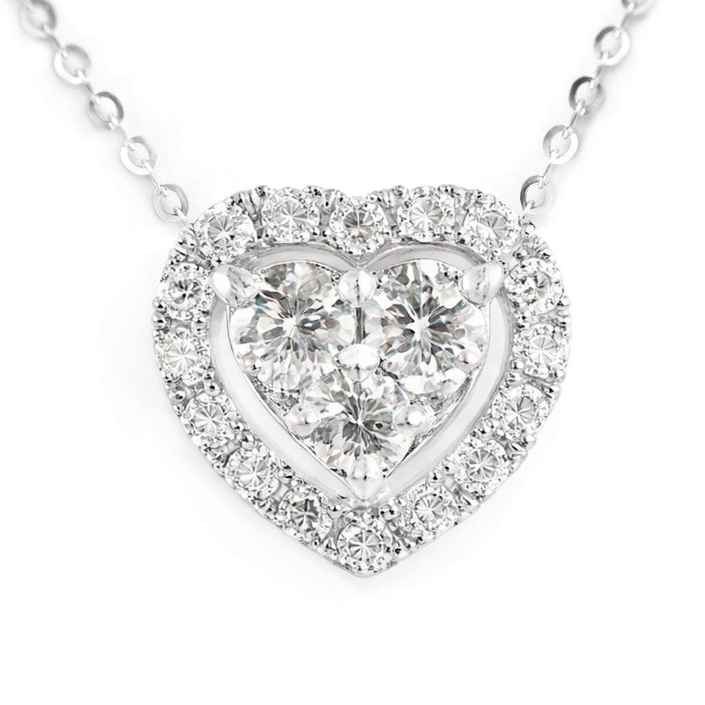 GARGANTILLA CORAZÓN CON DIAMANTES