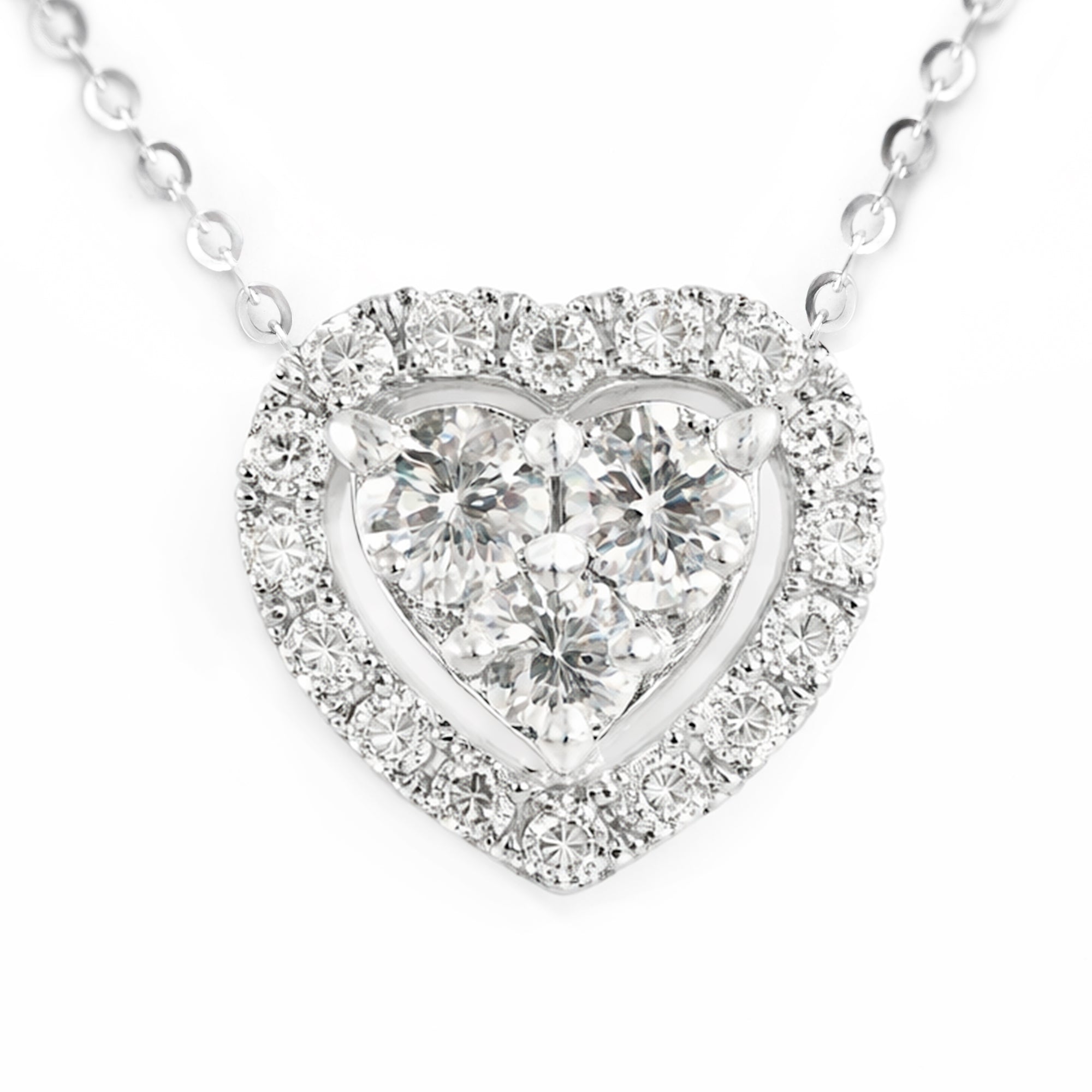 GARGANTILLA CORAZÓN CON DIAMANTES