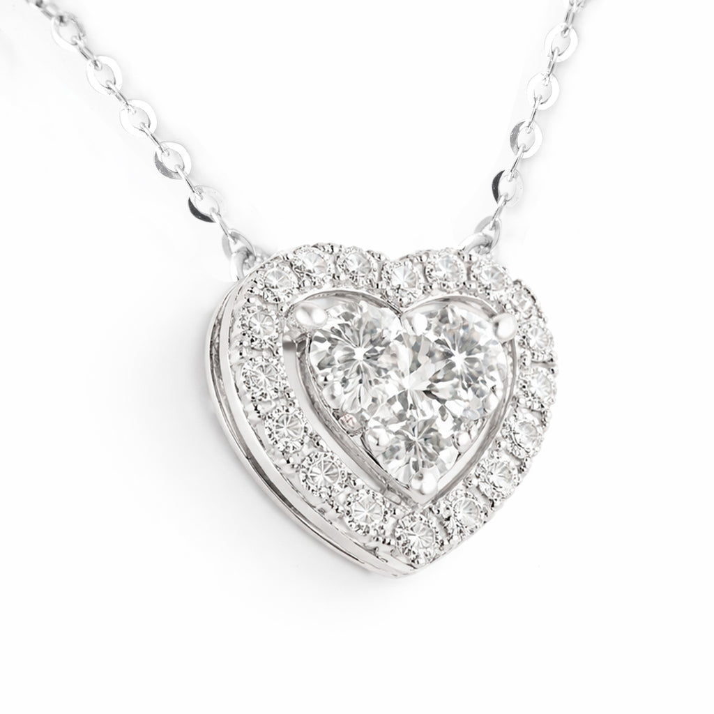 GARGANTILLA CORAZÓN CON DIAMANTES
