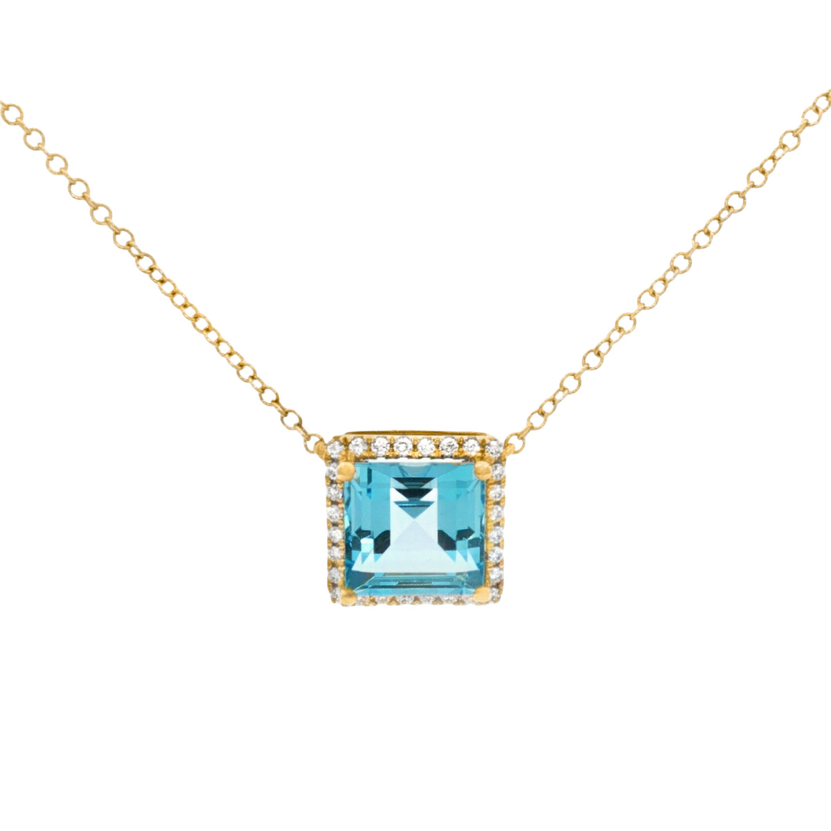 GARGANTILLA TOPACIO CON DIAMANTES