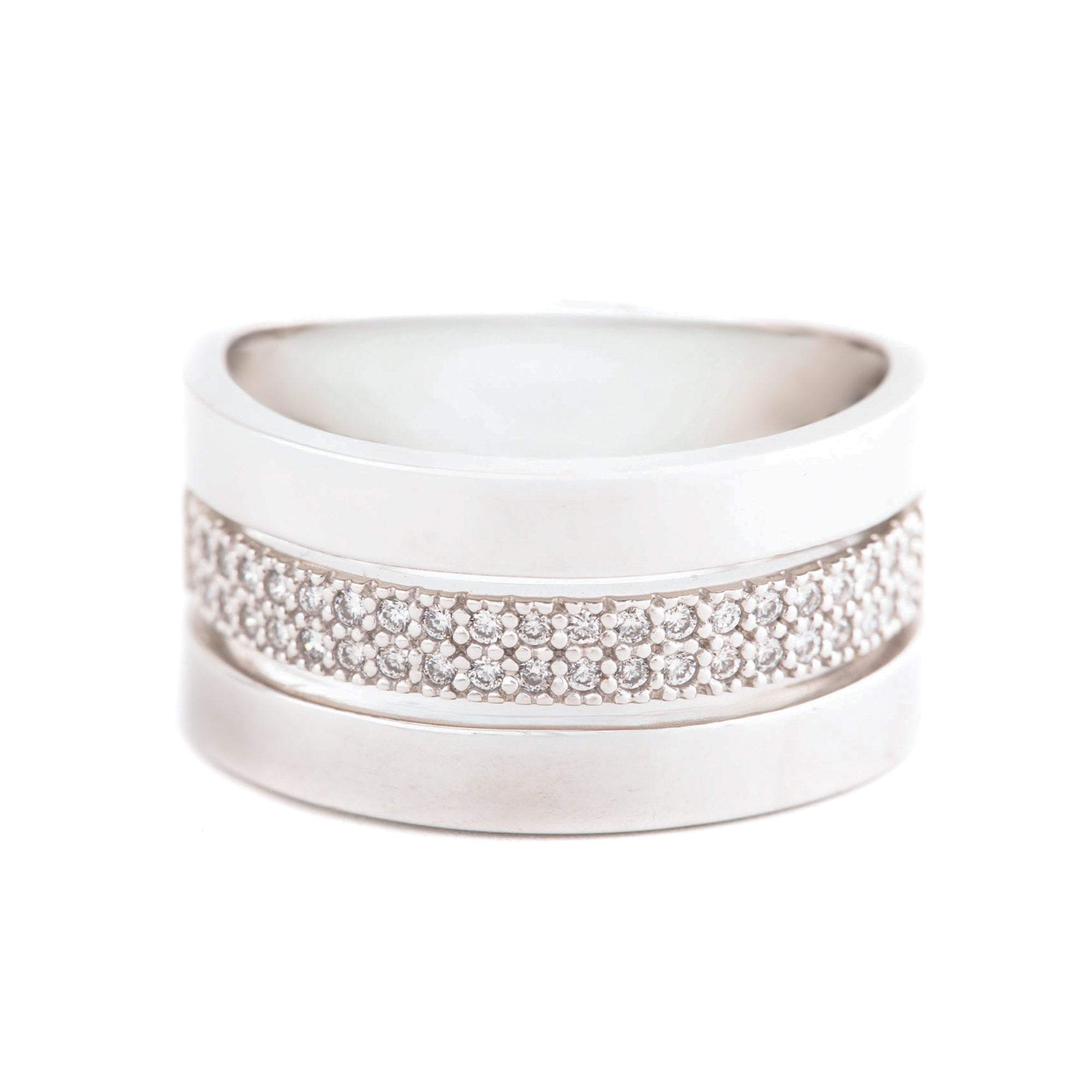 ARGOLLA ANCHA CON DIAMANTES