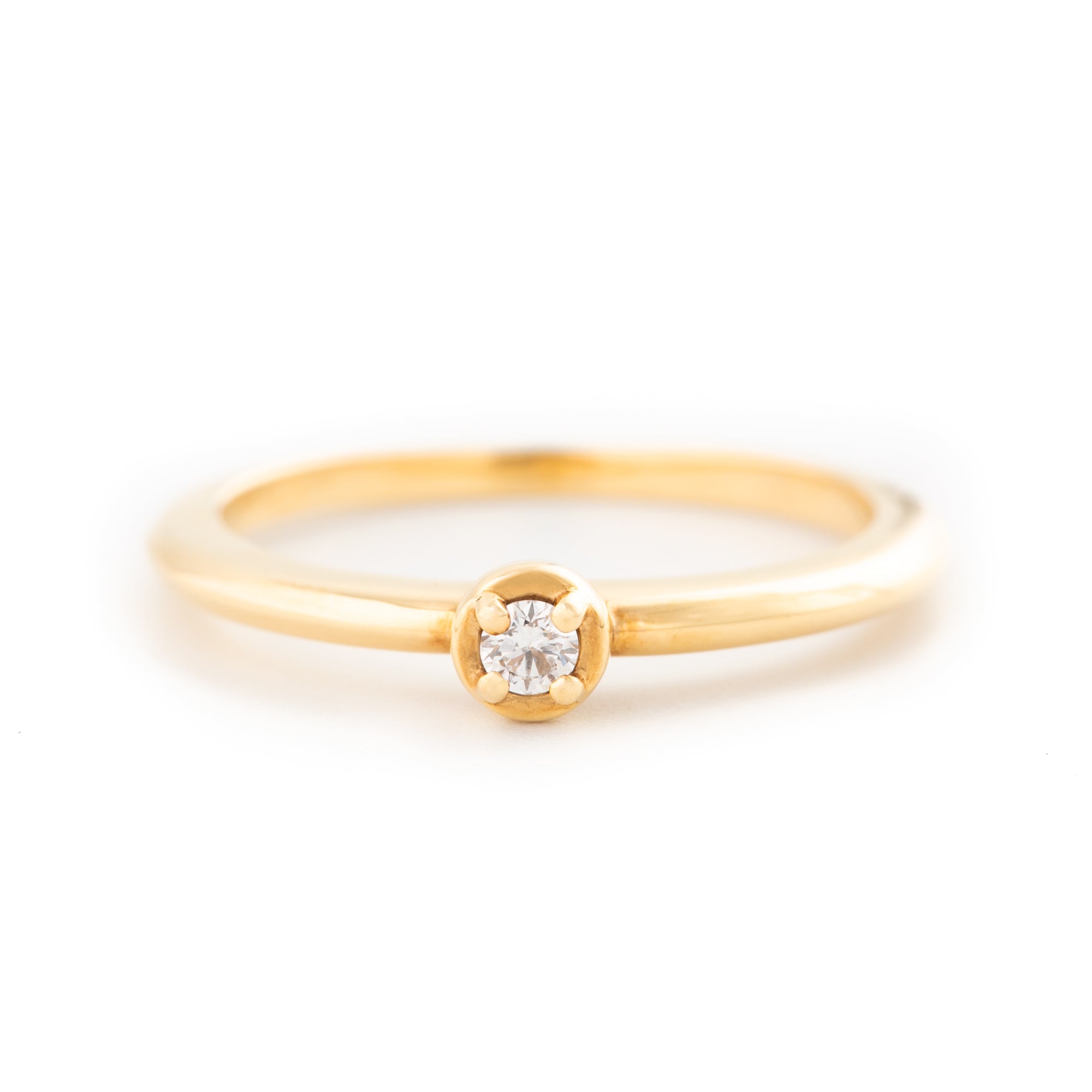 ANILLO SOLITARIO CON DIAMANTE