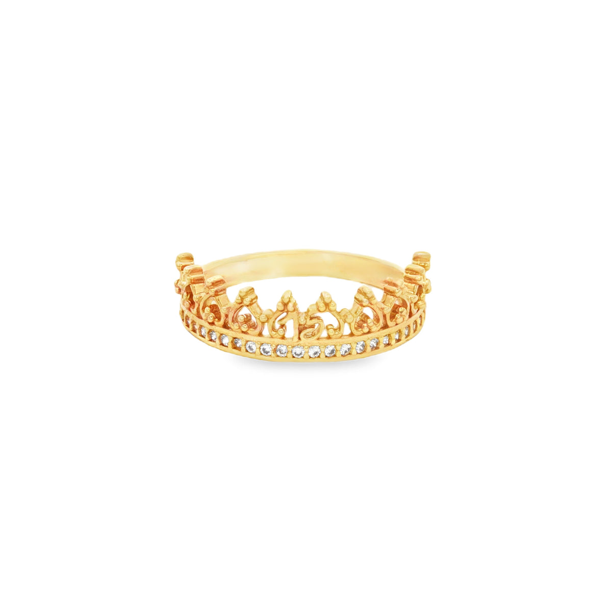 ANILLO CORONA 15 AÑOS CON ZIRCÓN