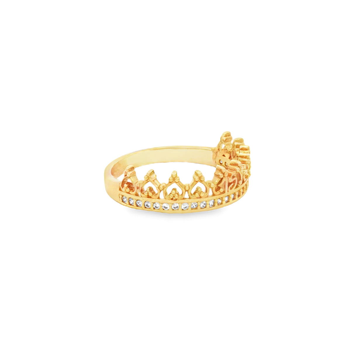 ANILLO CORONA 15 AÑOS CON ZIRCÓN