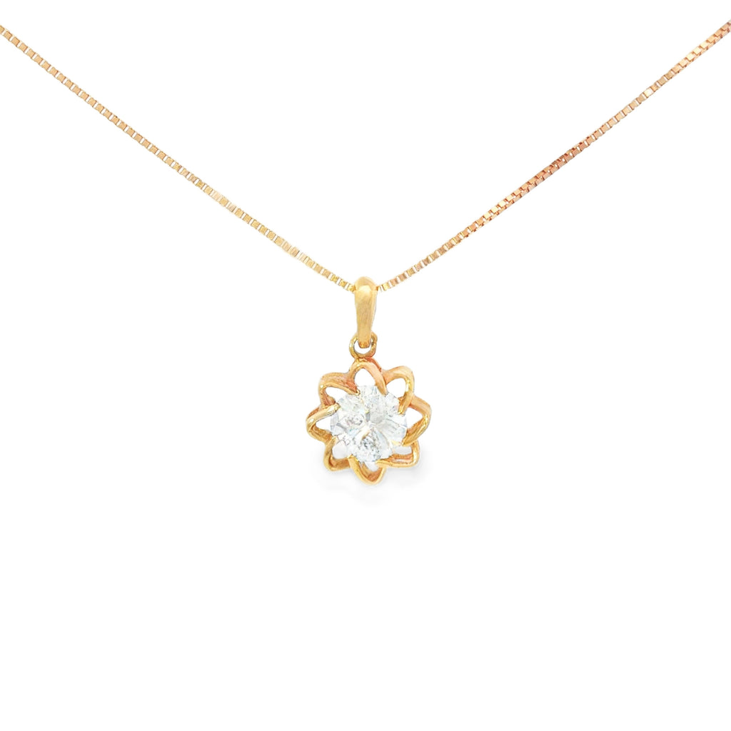 DIJE CORAZÓN CON ZIRCONES