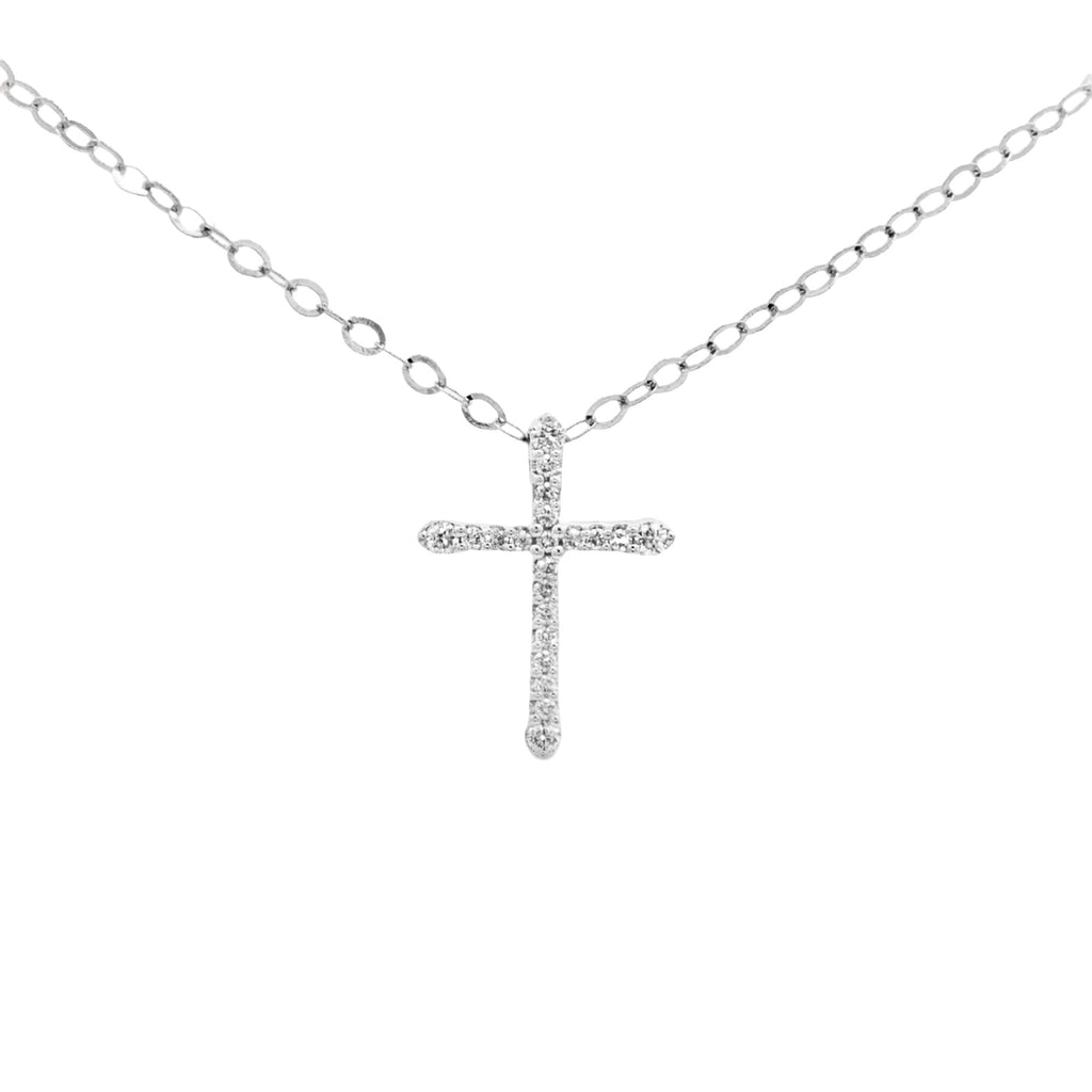 DIJE CRUZ PAVÉ DE DIAMANTES