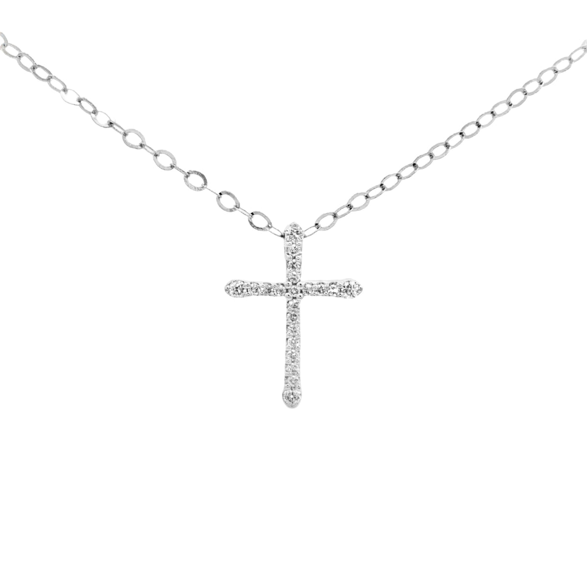 DIJE CRUZ PAVÉ DE DIAMANTES