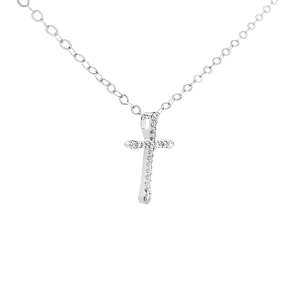 DIJE CRUZ PAVÉ DE DIAMANTES