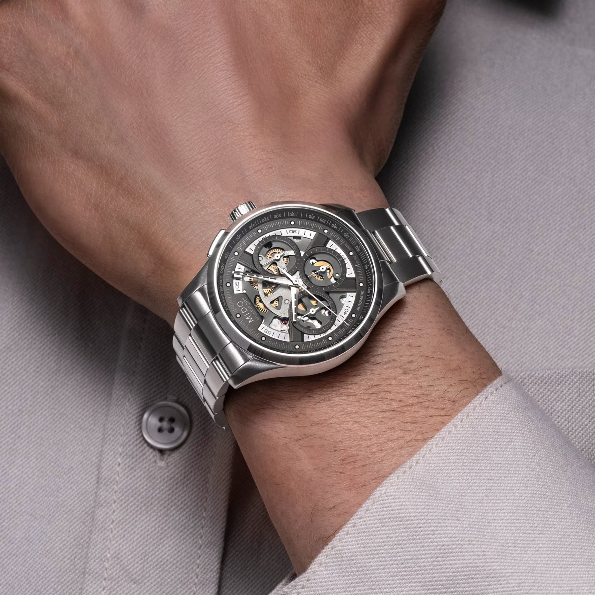 Reloj Mido Multifort Skeleton Chronograph Caballero