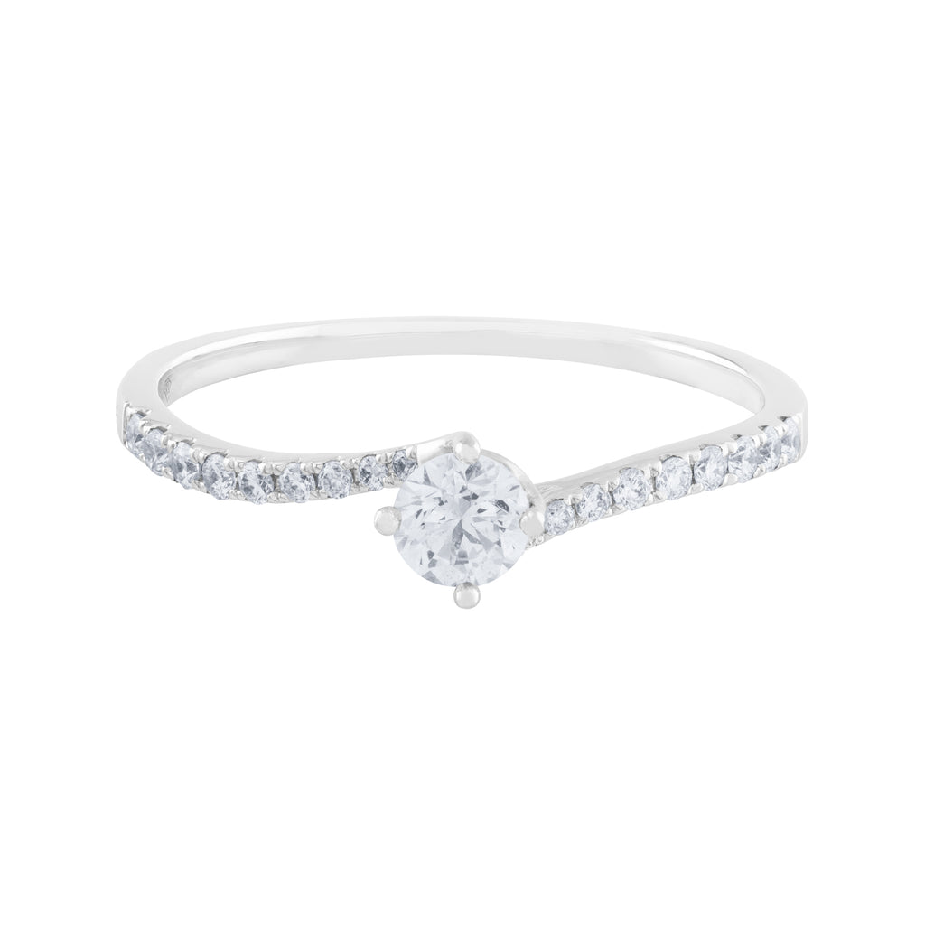 ANILLO SOLITARIO CON DIAMANTES