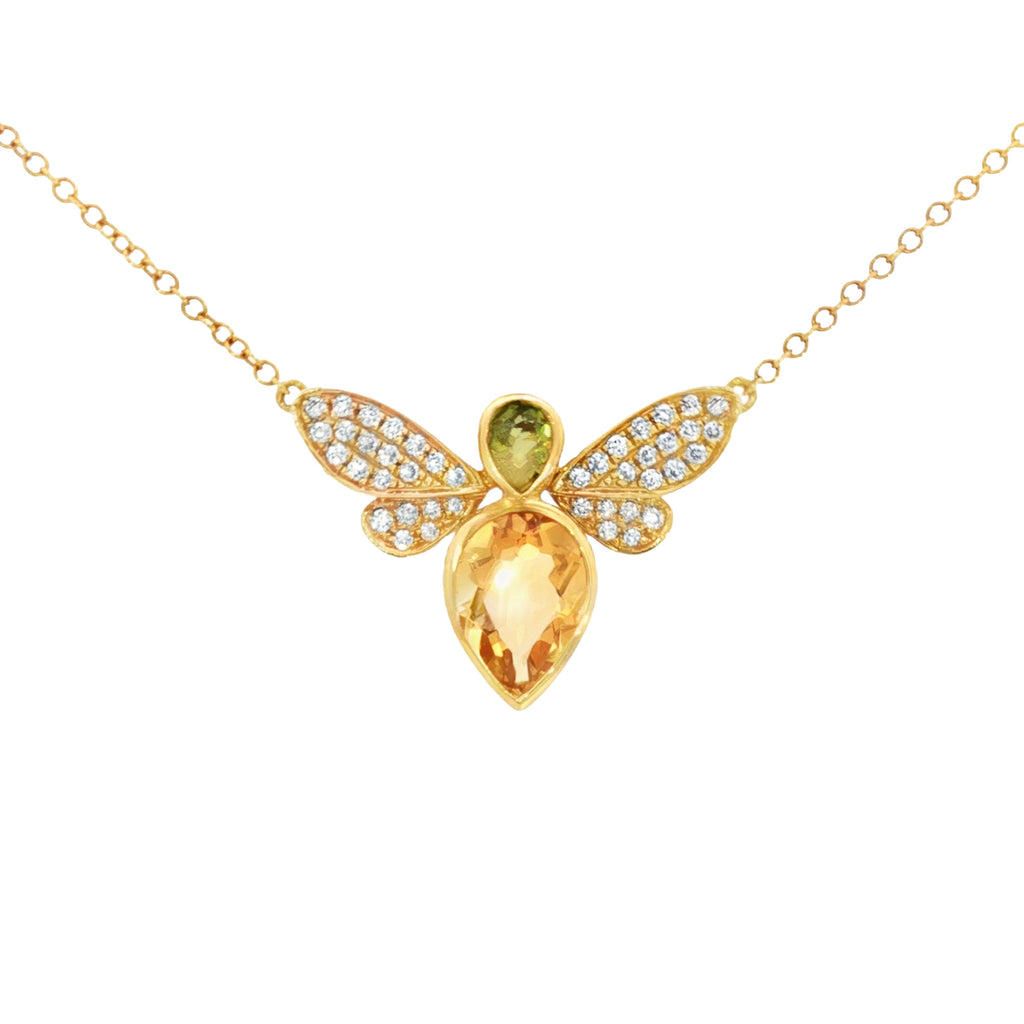 GARGANTILLA ABEJITA CON DIAMANTES