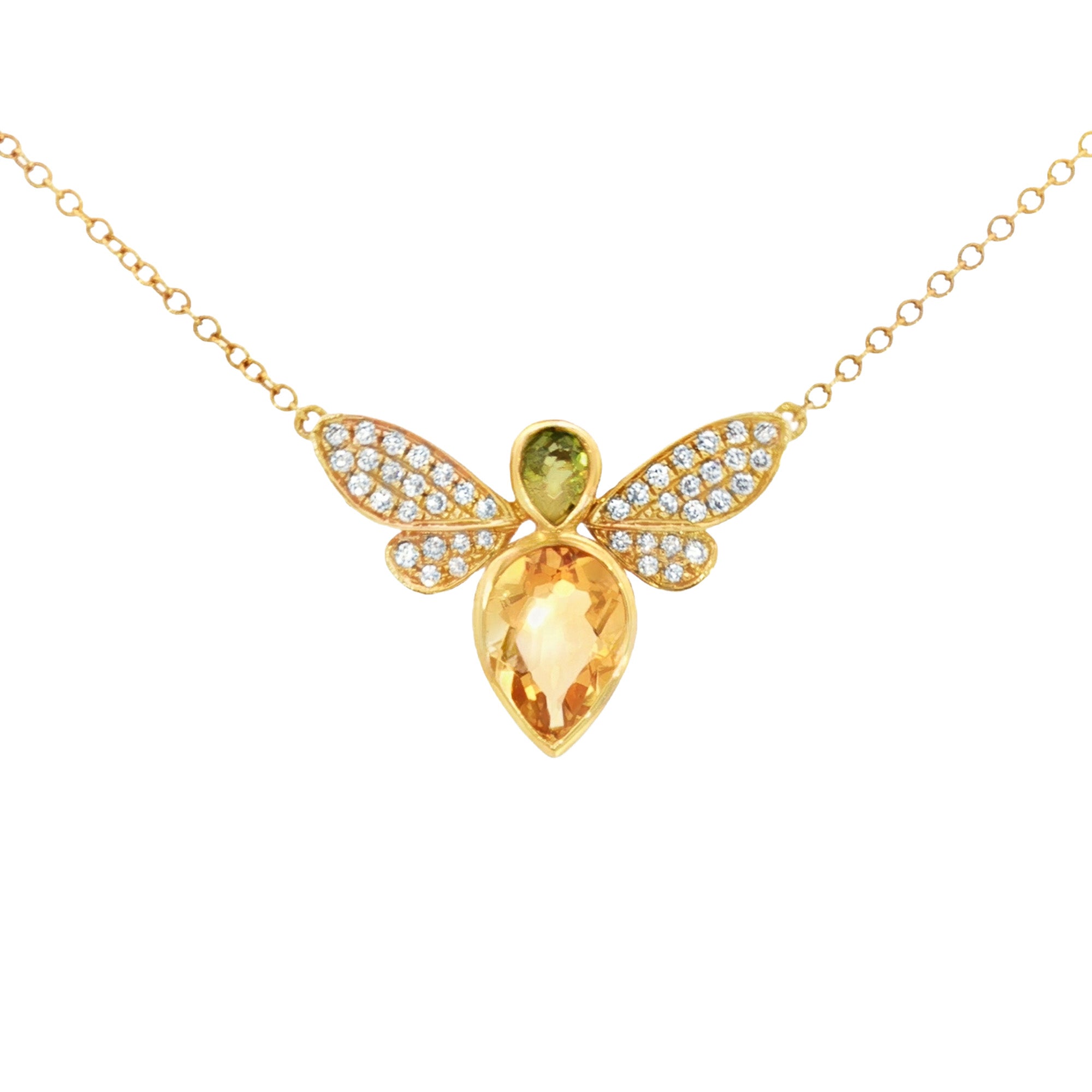 GARGANTILLA ABEJITA CON DIAMANTES