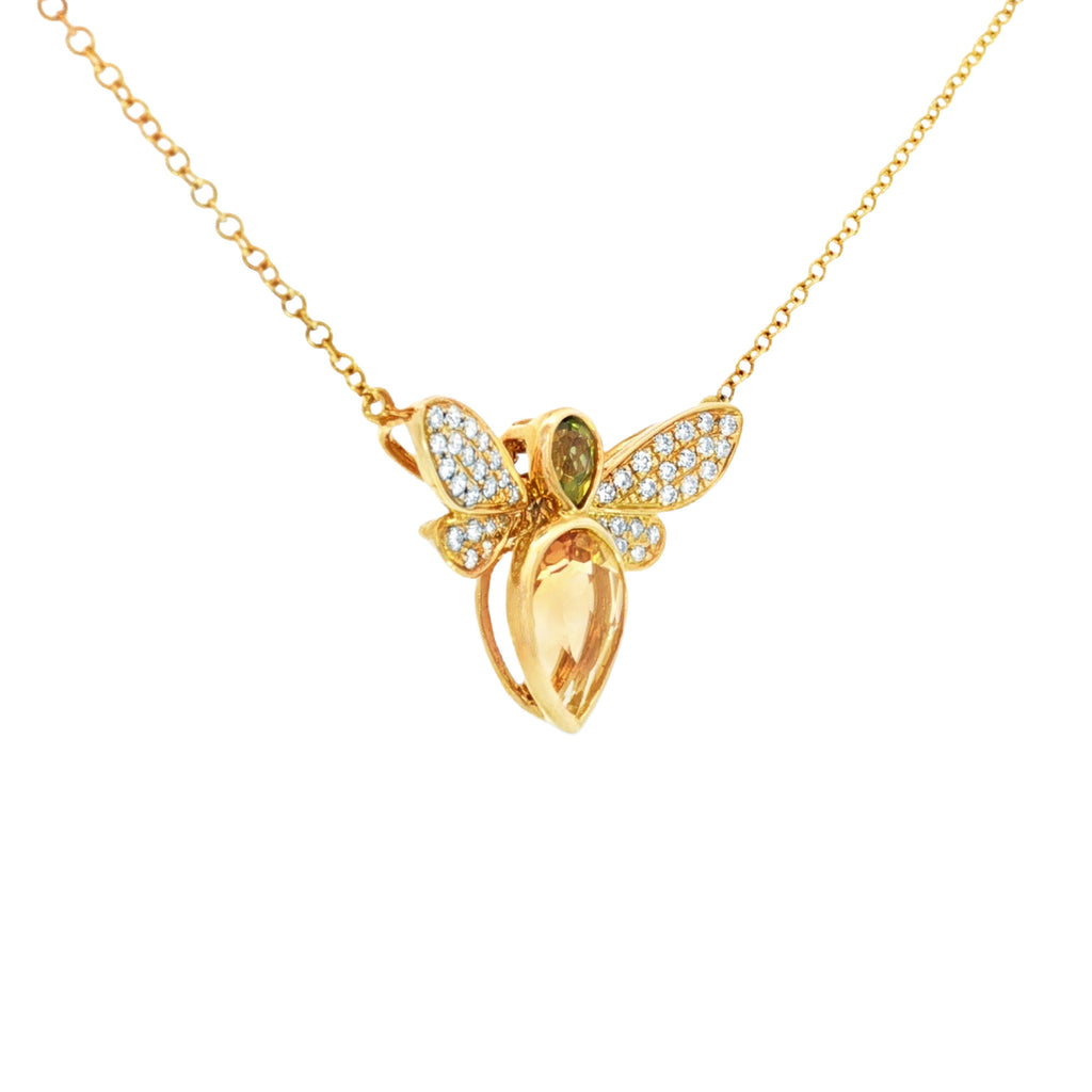 GARGANTILLA ABEJITA CON DIAMANTES