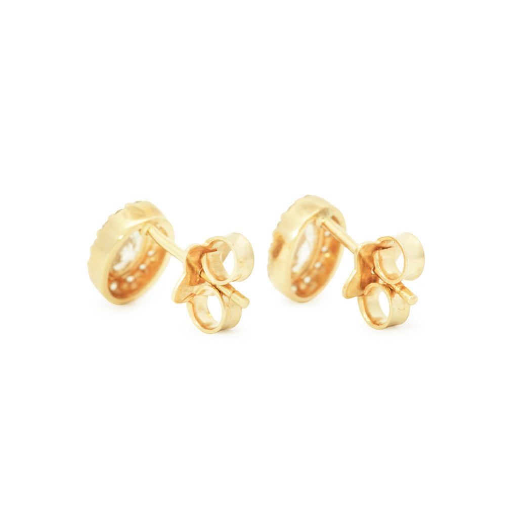 ARETES OVAL ZIRCÓN