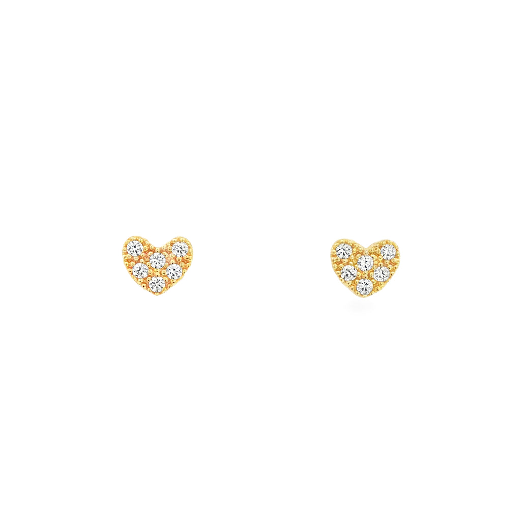 ARETES CORAZÓN ZIRCONES