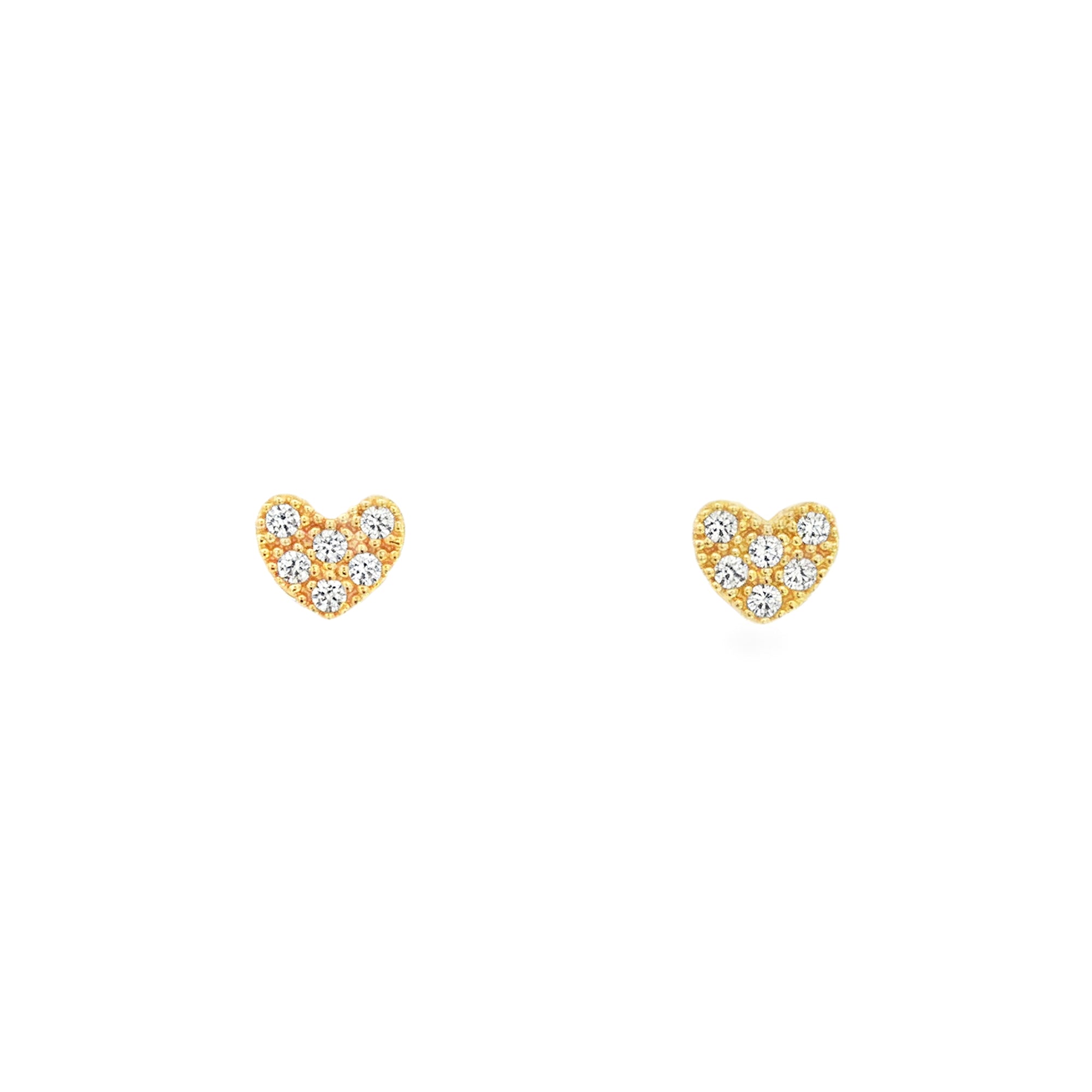 ARETES CORAZÓN ZIRCONES