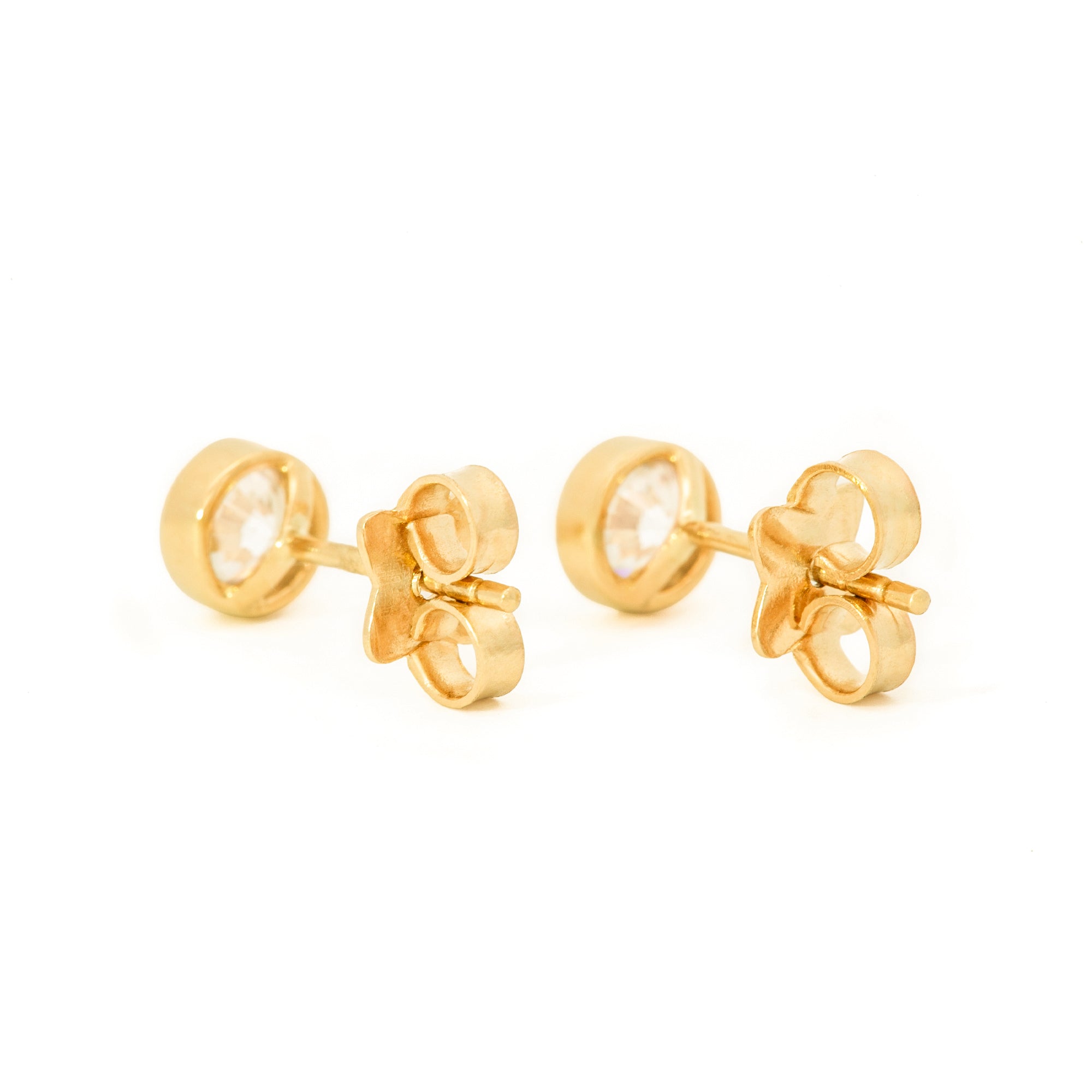 ARETES REDONDO DIAMANTES
