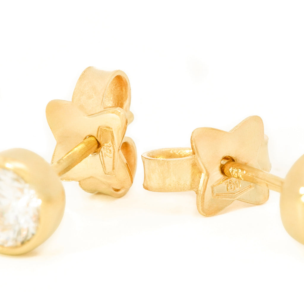 ARETES REDONDO DIAMANTES