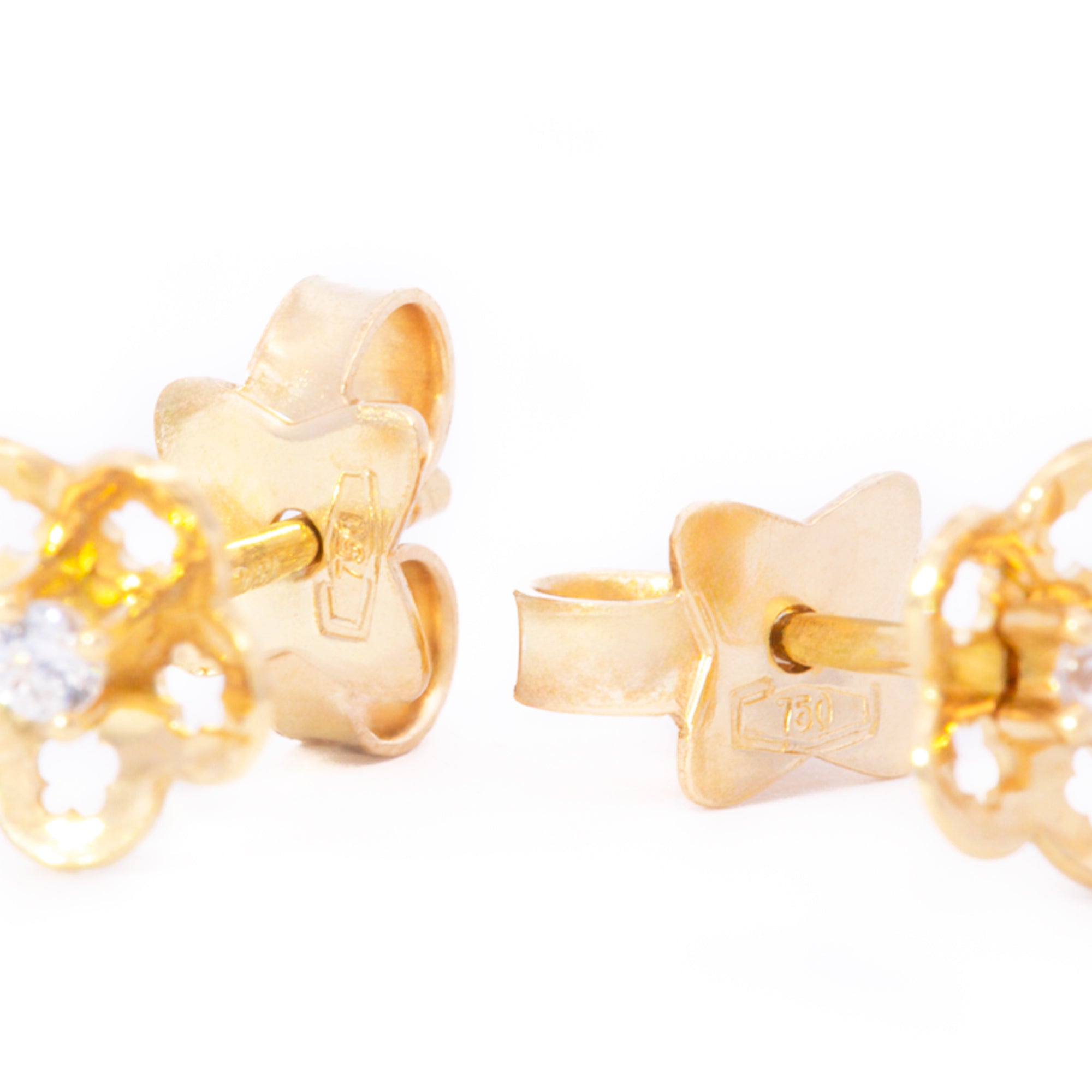 ARETES FLOR ZIRCÓN