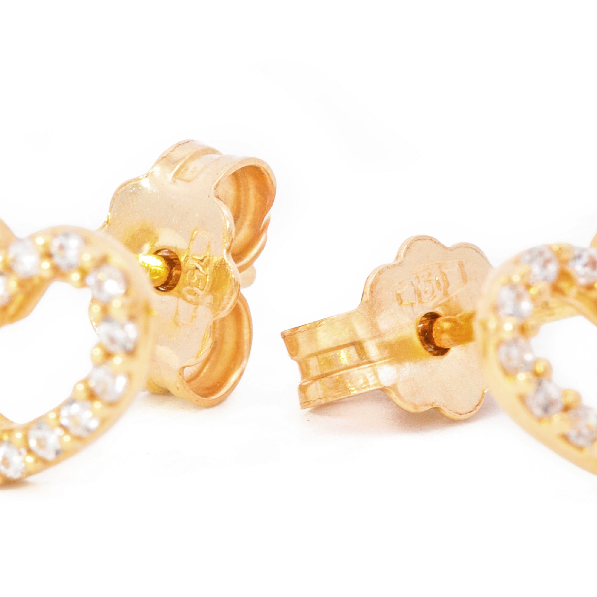 ARETES CORAZÓN SILUETA ZIRCÓN