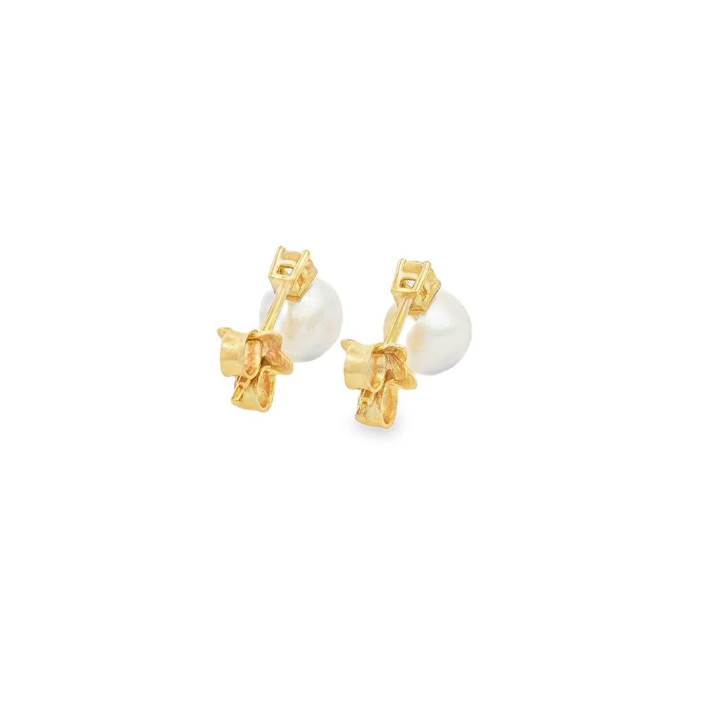 ARETES PERLA Y ZIRCÓN