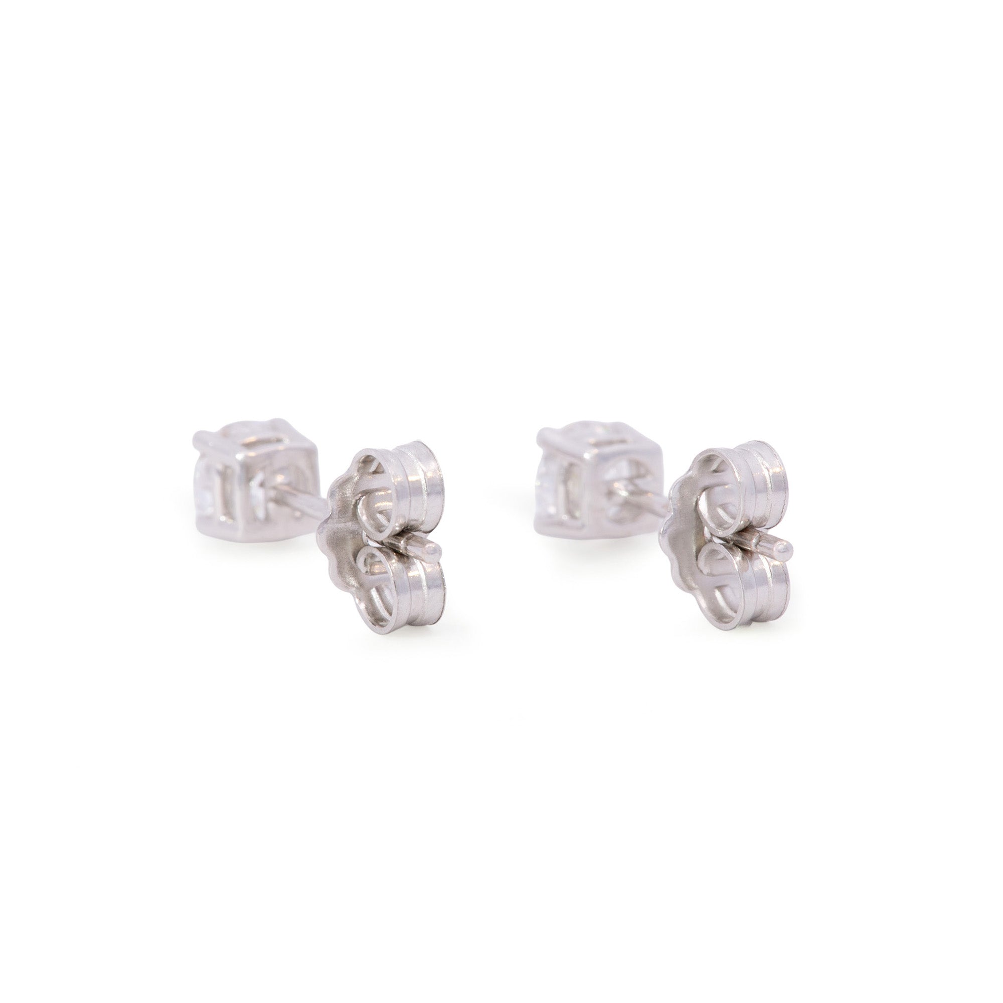 ARETES ORO BLANCO CON ZIRCON
