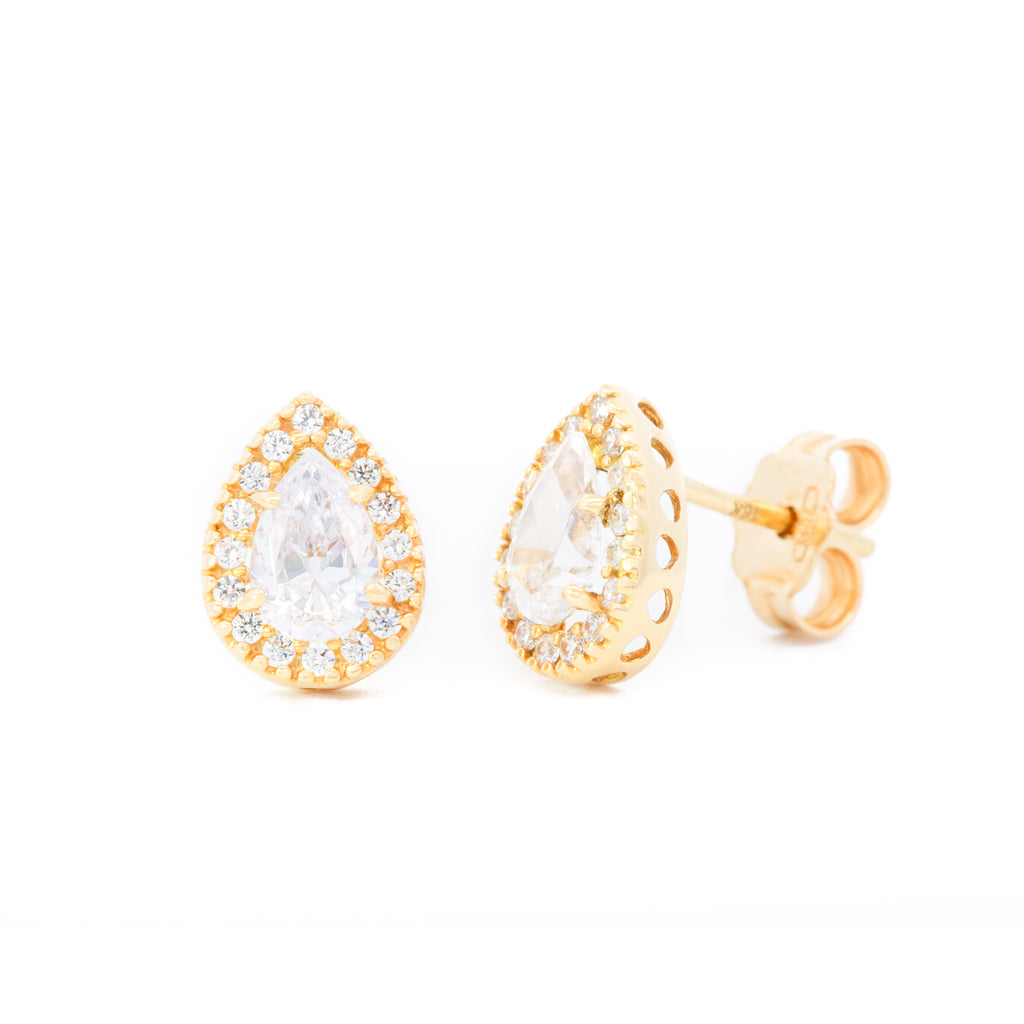 ARETES GOTA ZIRCÓN