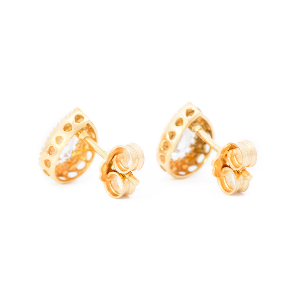 ARETES GOTA ZIRCÓN
