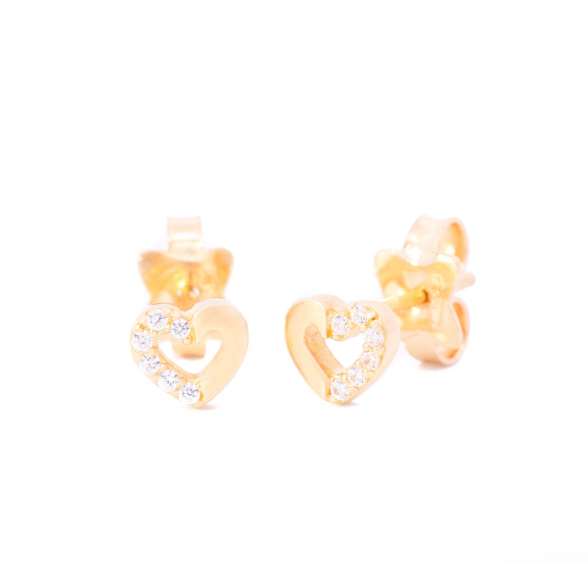 ARETES CORAZÓN ZIRCÓN