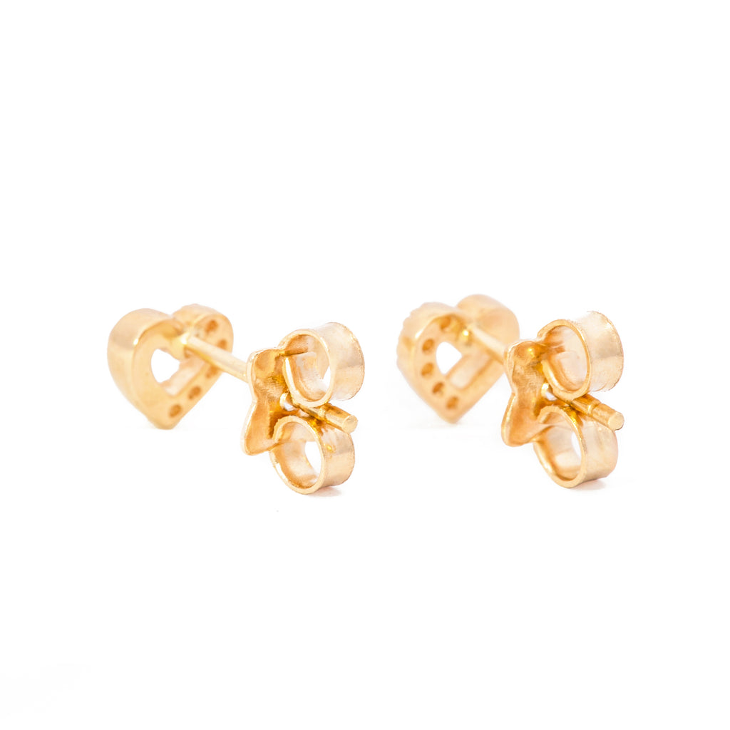 ARETES CORAZÓN ZIRCÓN