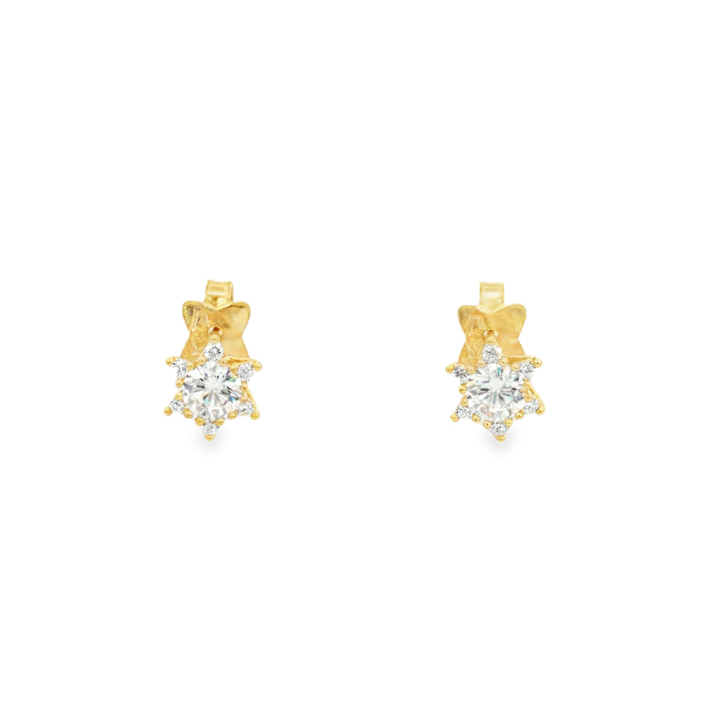 ARETES ESTRELLA ZIRCONES