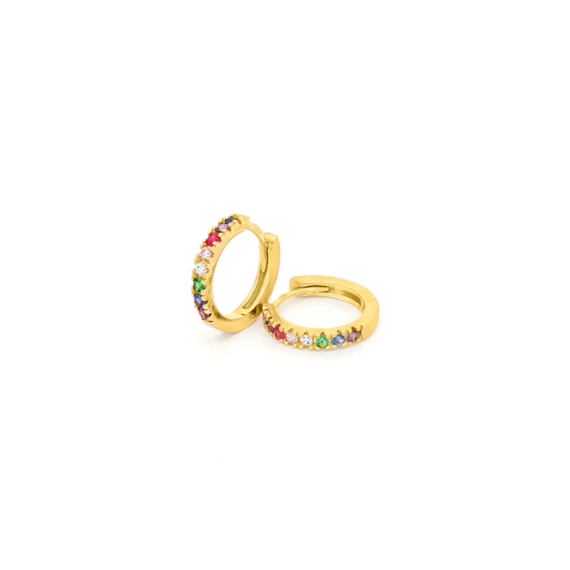 CANDONGAS CON ZIRCONES MULTICOLOR