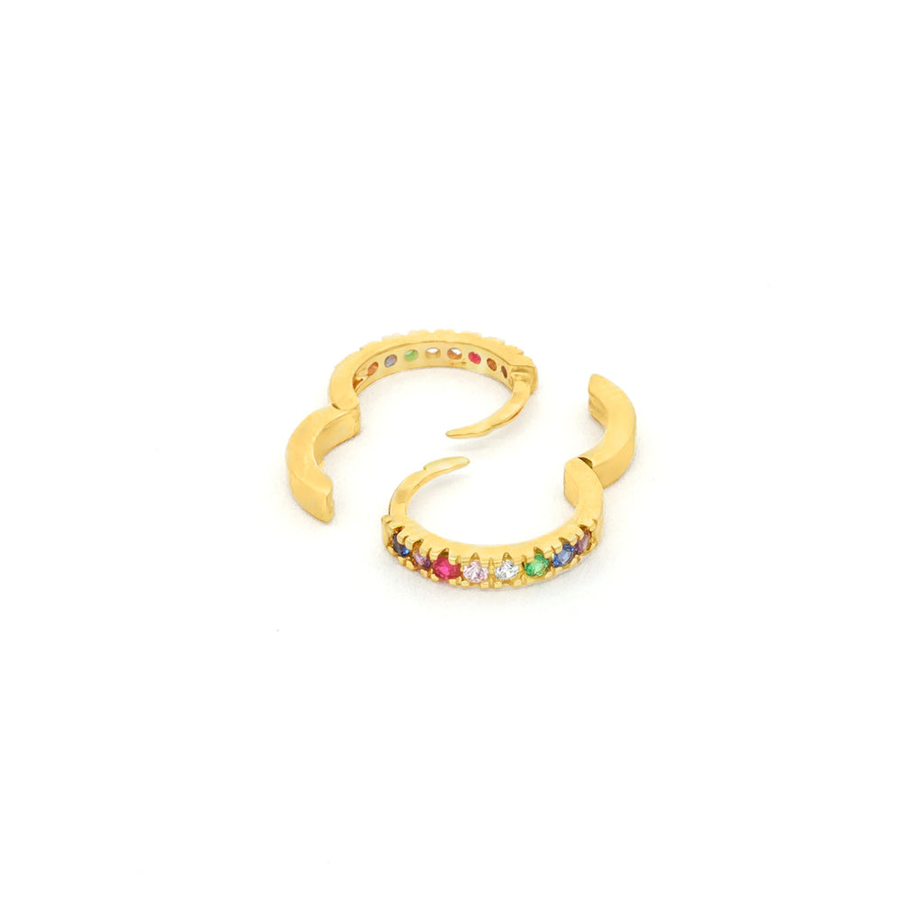CANDONGAS CON ZIRCONES MULTICOLOR